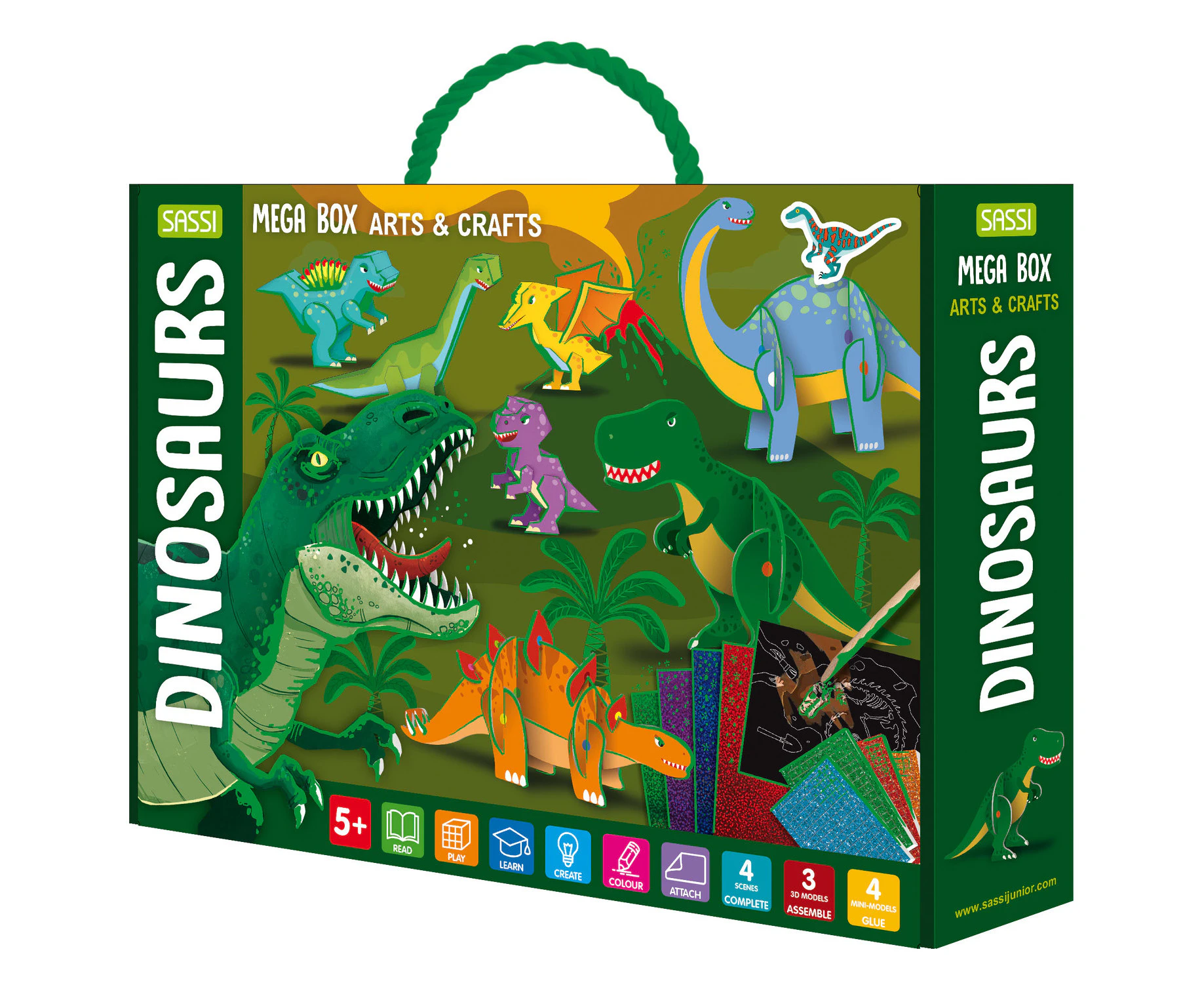 Sassi Mega Arts & Crafts Dinosaurs Kids/Childrens Game Interactive Toy 5+