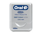 6 x 40m Oral-B Glide Floss Cool Mint Deep Clean Dental Floss