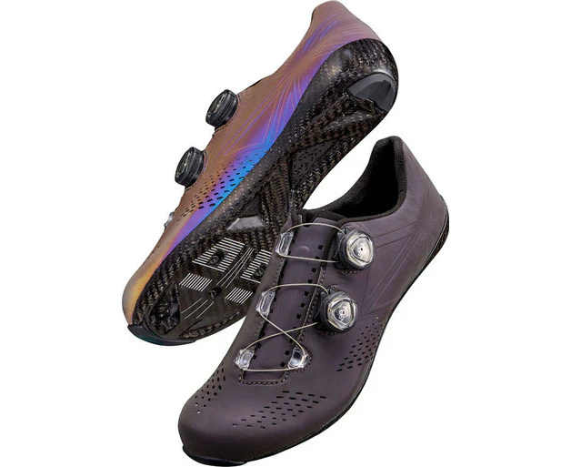 Supacaz Kazze Carbon Unisex Road Bike Shoes Oil Slick Reflective