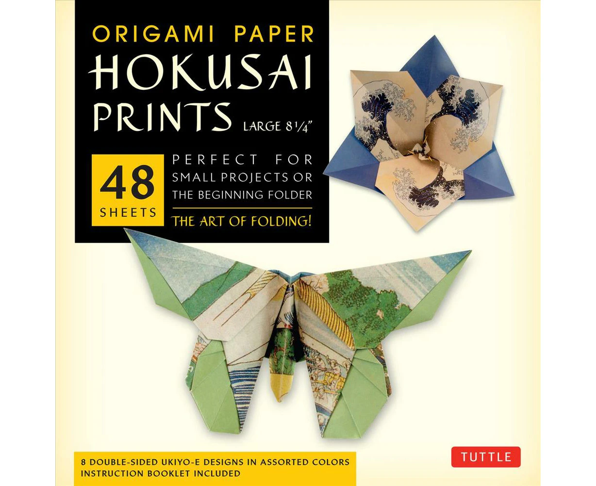 Origami Paper - Hokusai Prints - Large 8 1/4" - 48 Sheets