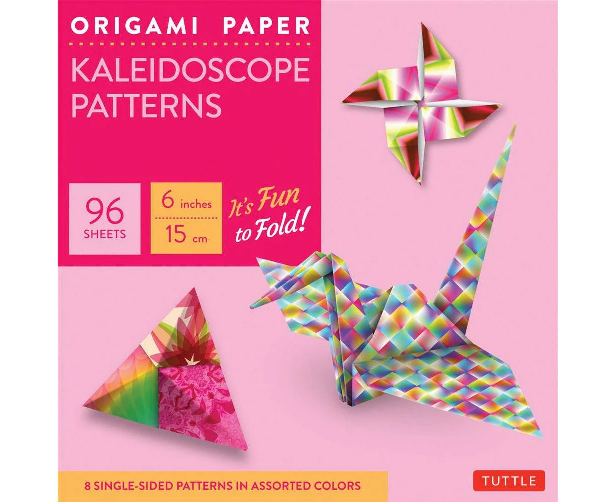 Origami Paper - Kaleidoscope Patterns - 6" - 96 Sheets