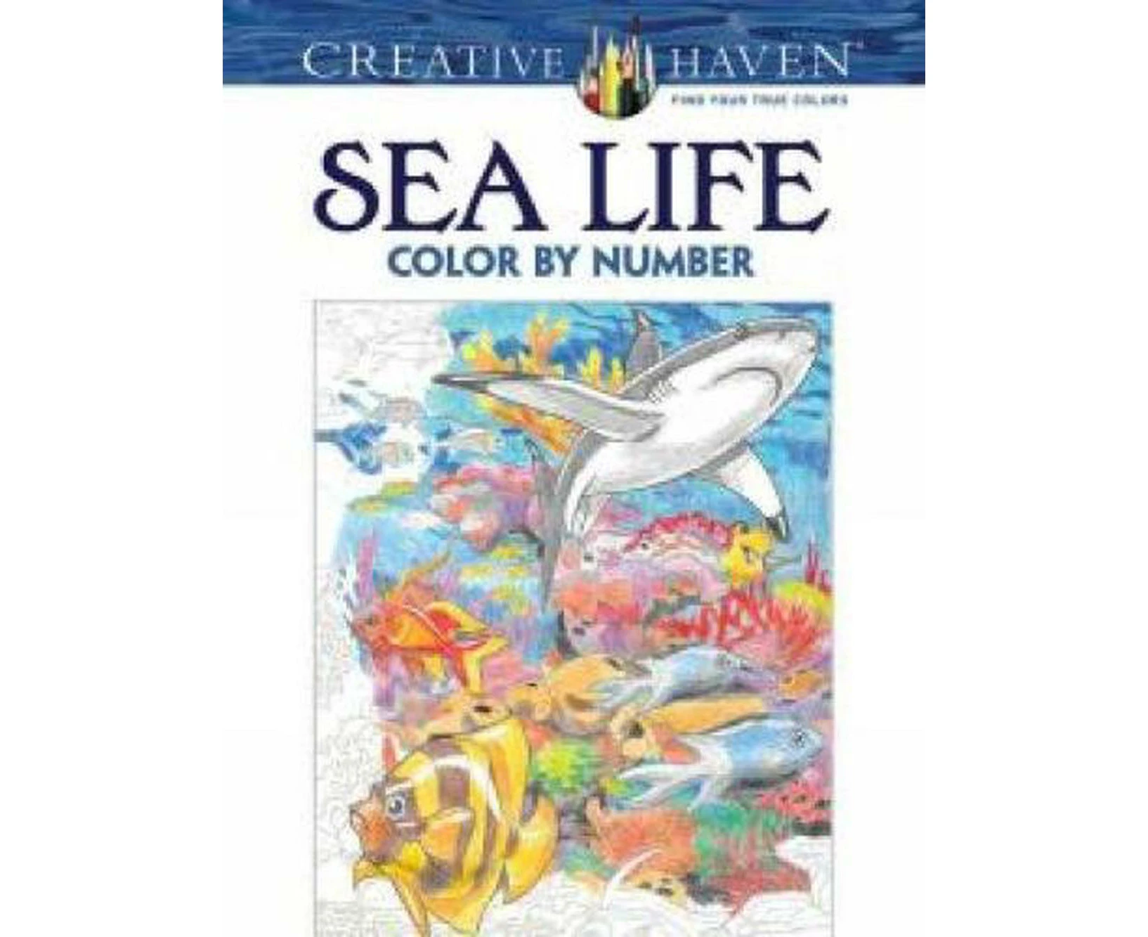 Creative Haven Sea Life Color by Number Coloring Book