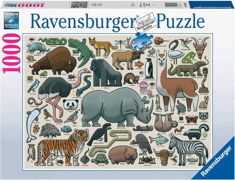 Ravensburger - You Wild Animal 1000pc Jigsaw Puzzle - Multi