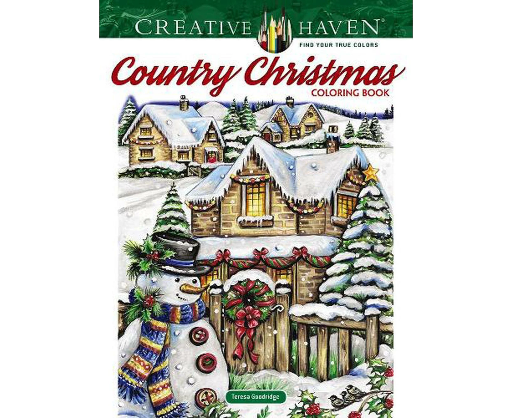 Creative Haven Country Christmas Coloring Book