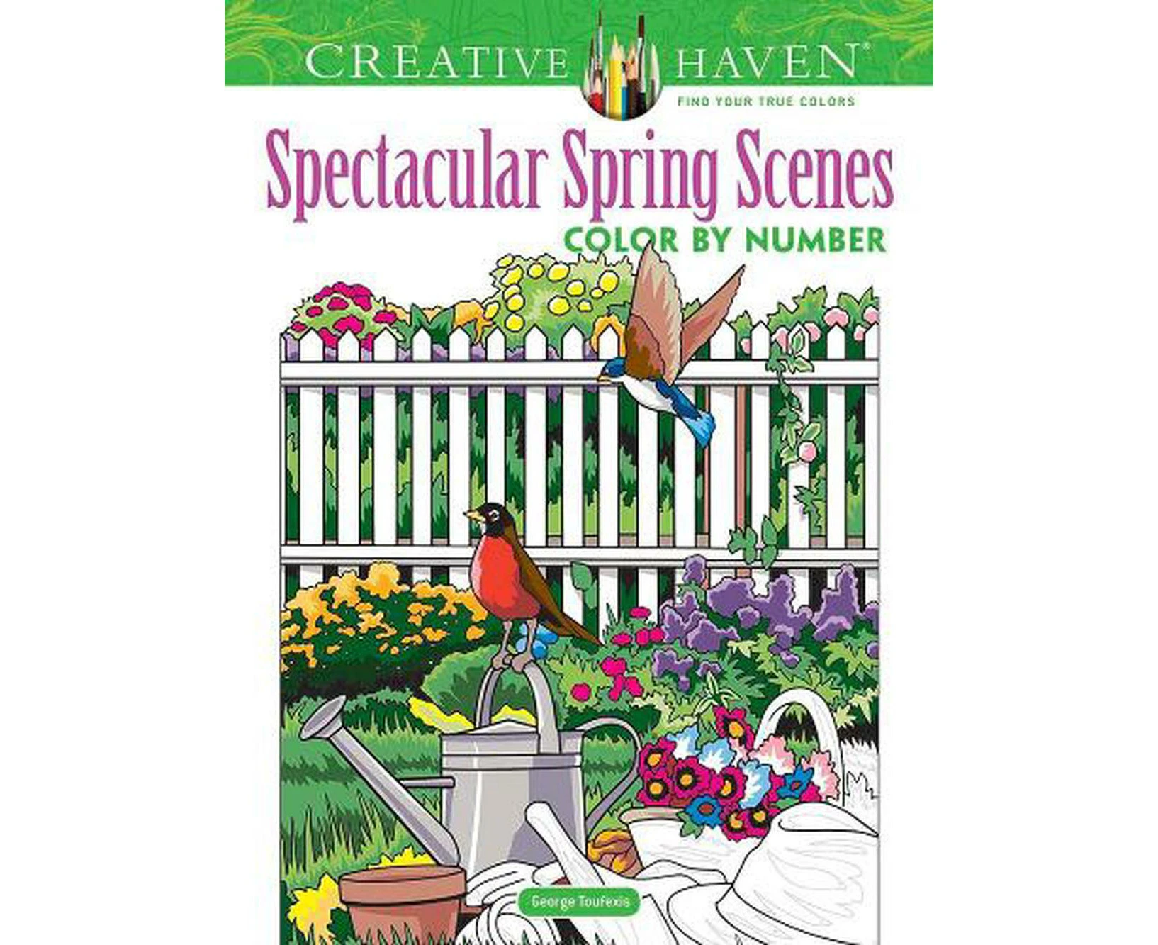 Creative Haven Spectacular Spring Scenes Color by Number