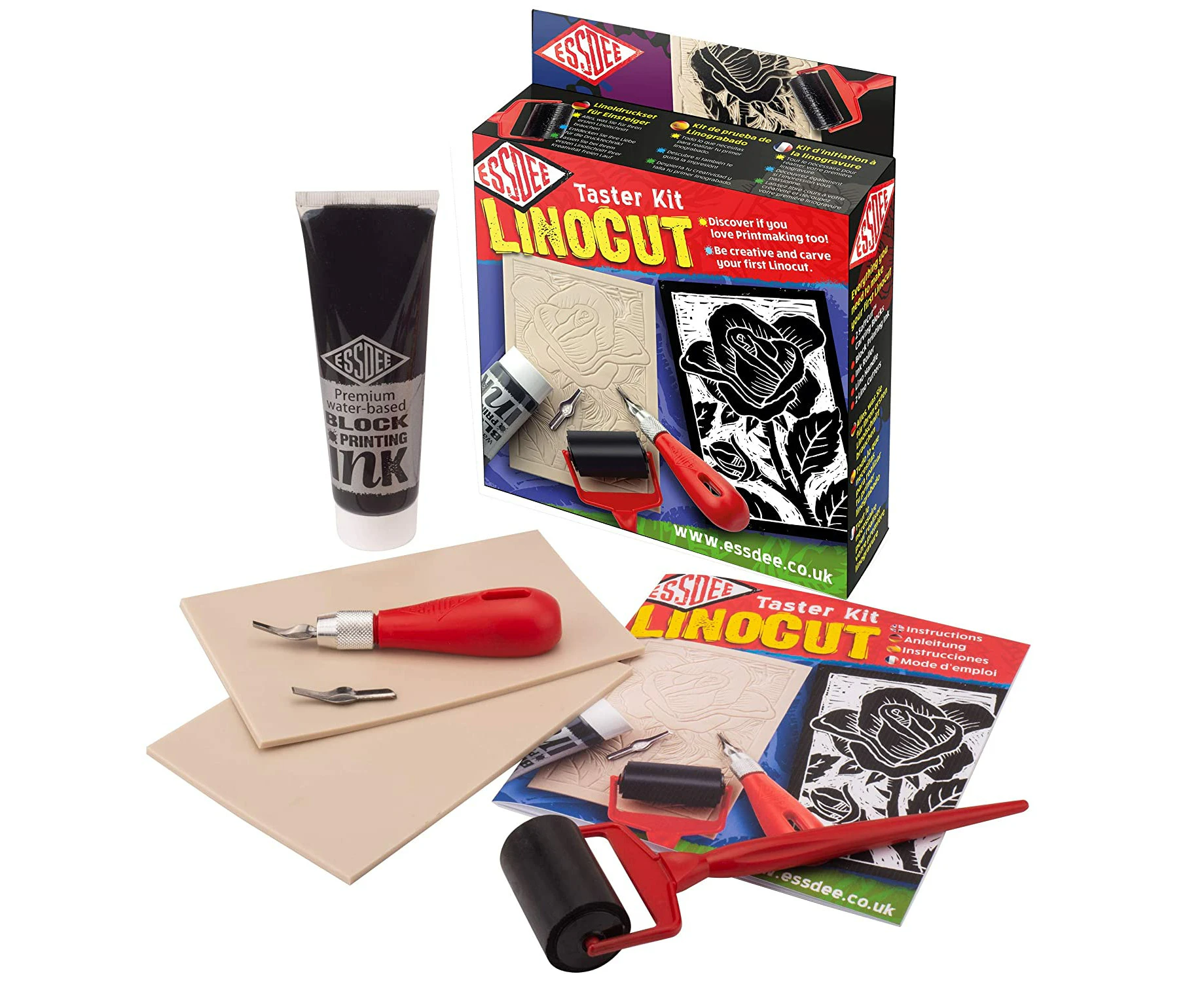 Essdee Linocut Taster Block Printing Kit