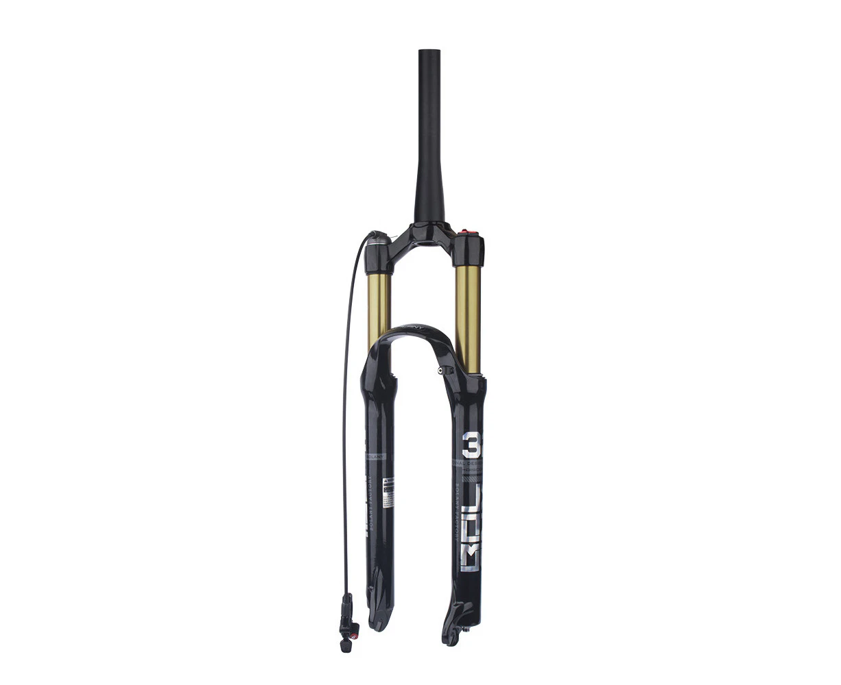 Mountain Bike Air Front Fork Ultra-light 29''/27.5''/26''with Remote Control Magnesium Alloy Rebound Adjustment Bicycle Suspension Fork Air Damping Front F