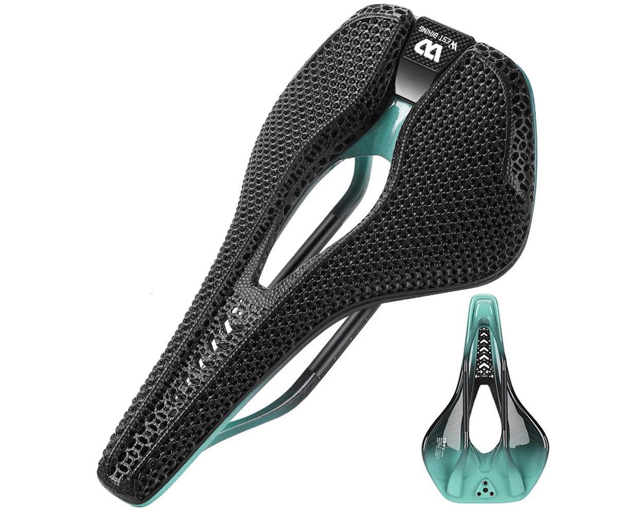 Carbon Fiber 3D Printed Bicycle Saddle Breathable Bike Saddle Ultralight Road Bike Seat