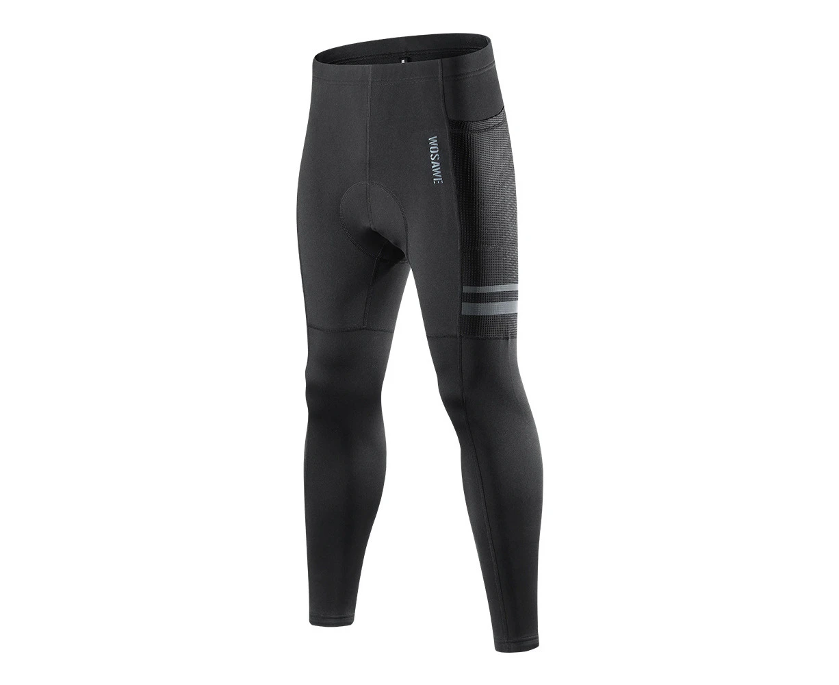 Men's Cycle Pants  Thermal Insulated Bike Trousers  Fleece-lined Winter Riding Leggings  Warm and Windproof  Targeting Cyclists