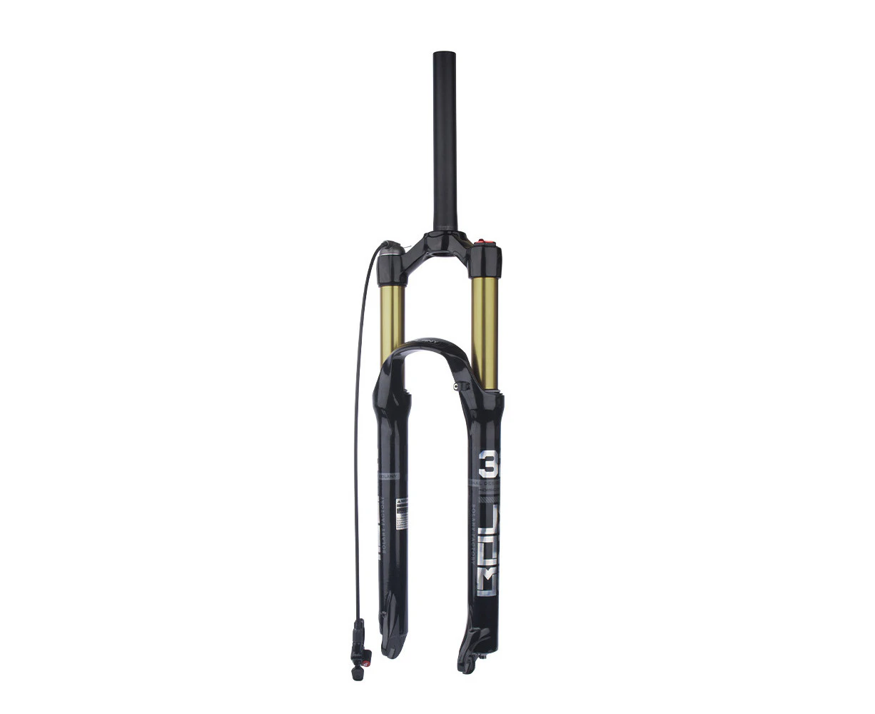 Mountain Bike Air Front Fork Ultra-light 29''/27.5''/26''with Remote Control Magnesium Alloy Rebound Adjustment Bicycle Suspension Fork Air Damping Front F