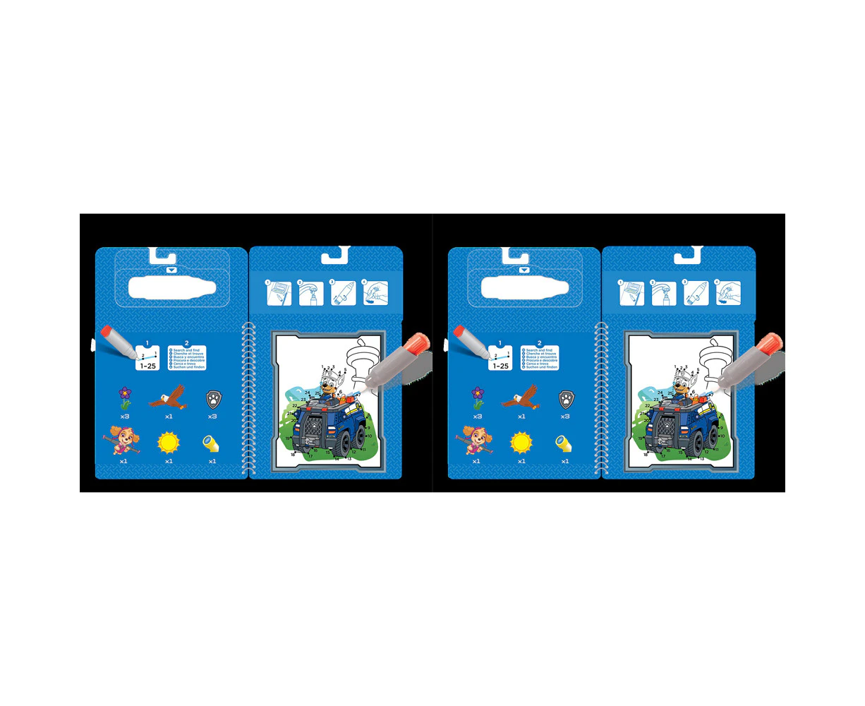 2x Melissa & Doug Paw Patrol Water Wow! Chase Kids/Childrens Interactive Toy 3+