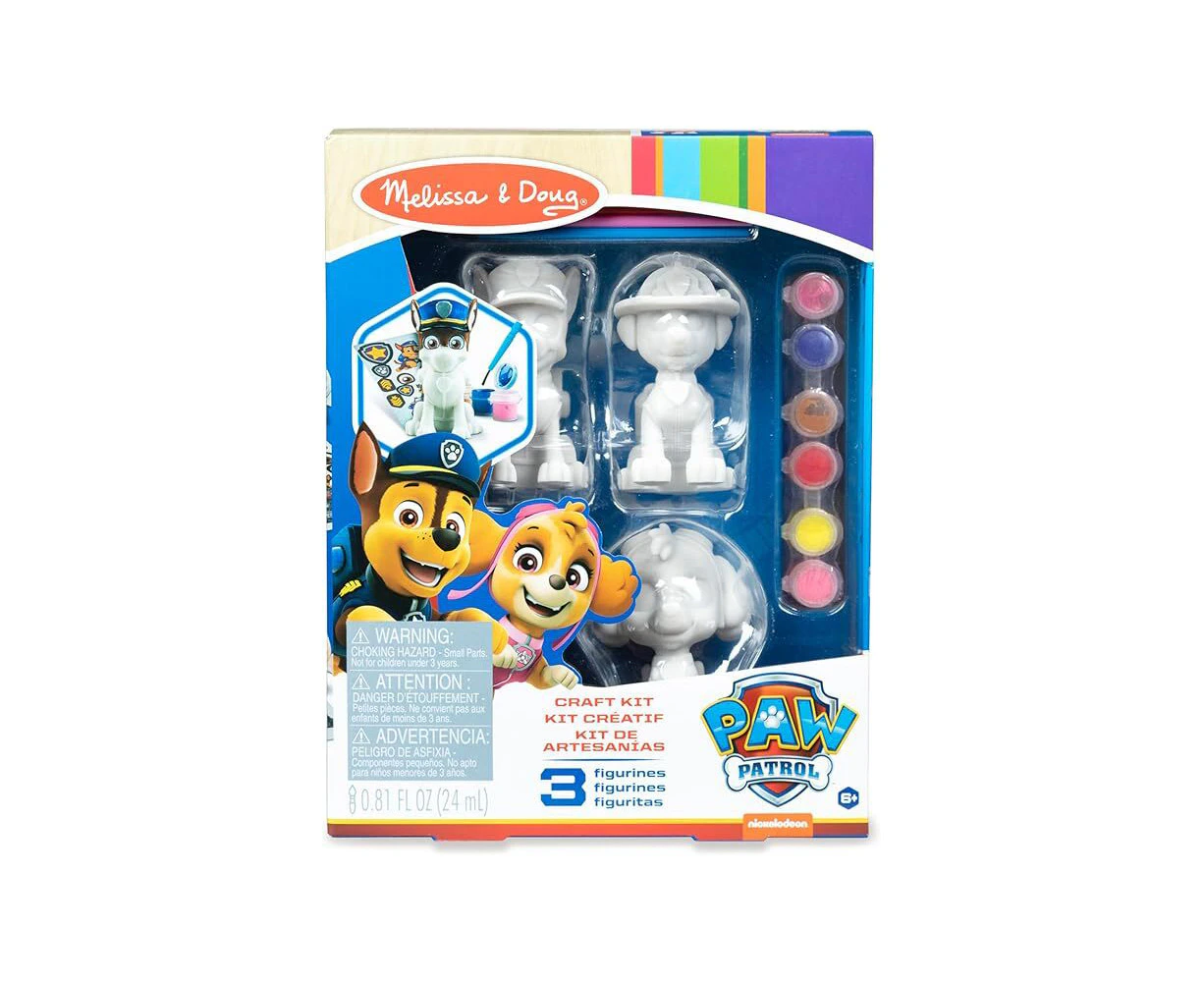 Melissa & Doug Paw Patrol DYO Craft Kit Pup Figurines Kids/Childrens Toy 6+