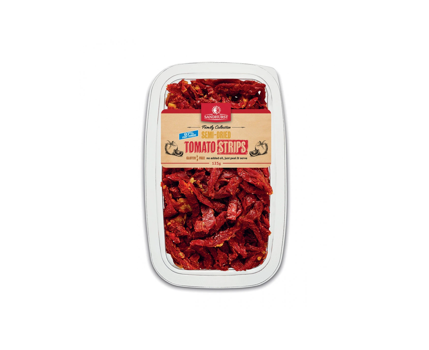 Sandhurst Semi-Dried Tomatoes Strips 125g x 6