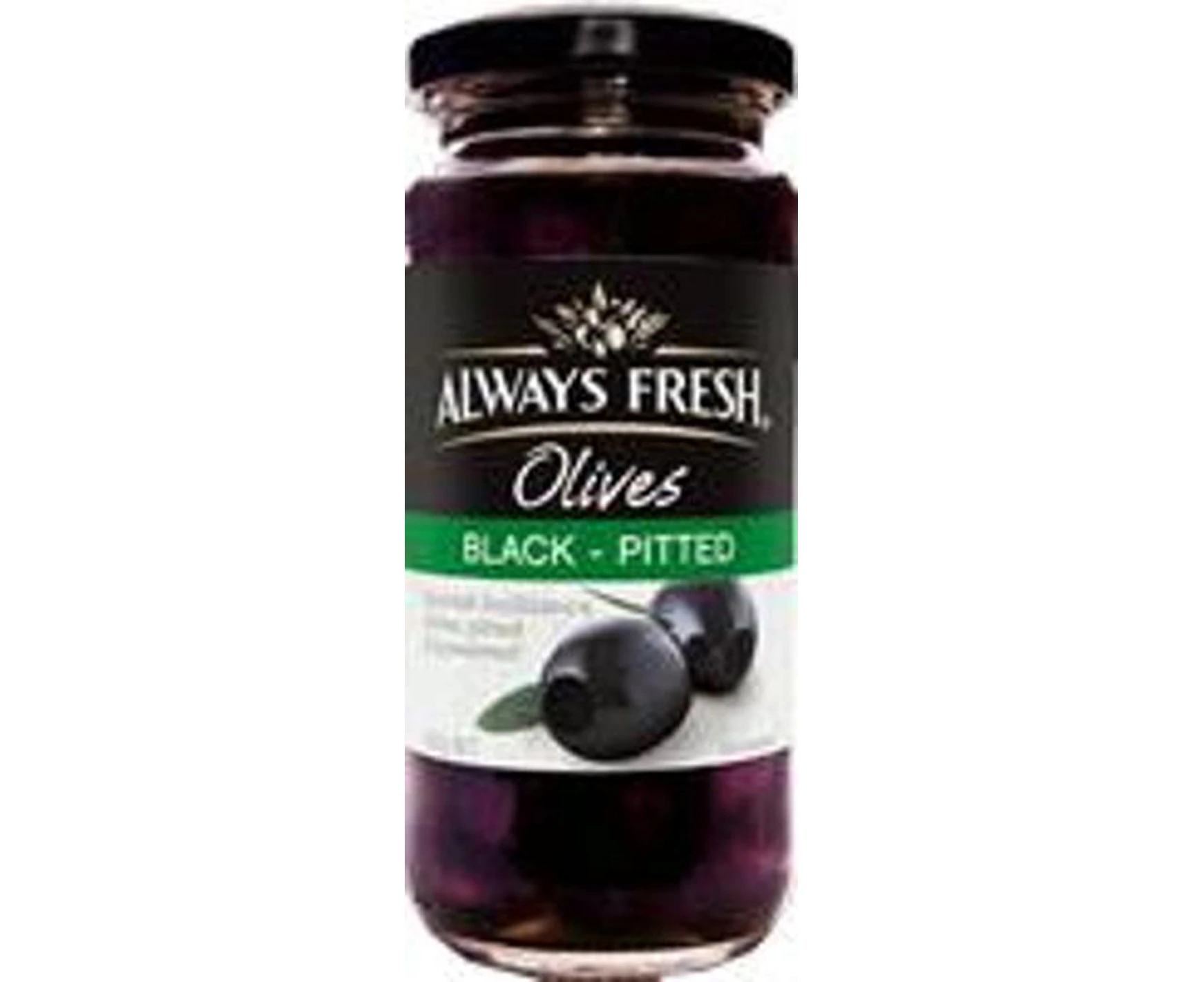 Always Fresh Pitted Black Spanish Olives 220gm x 1