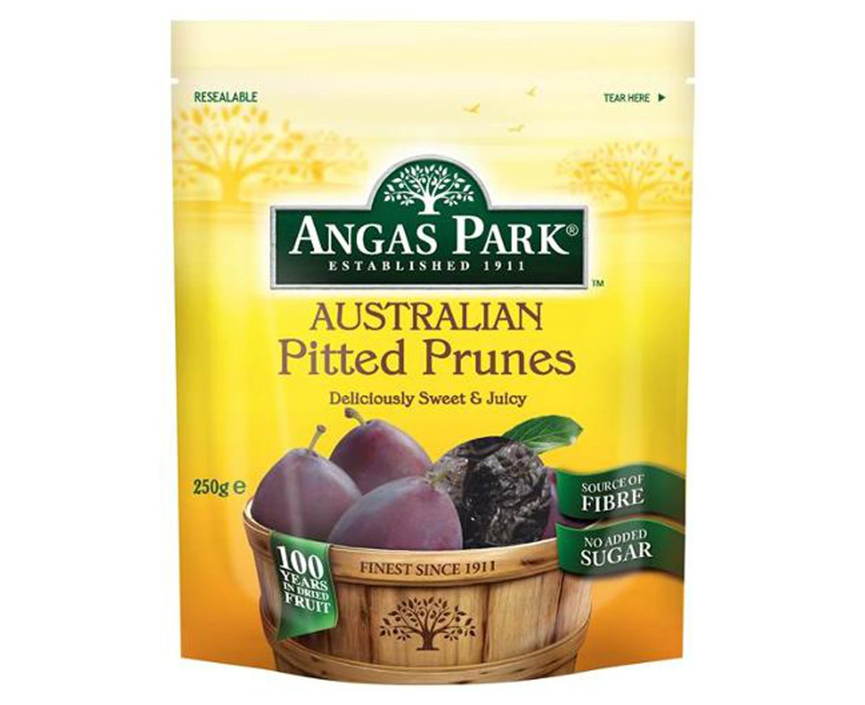 Angas Park Pitted Prunes 250gm x 1