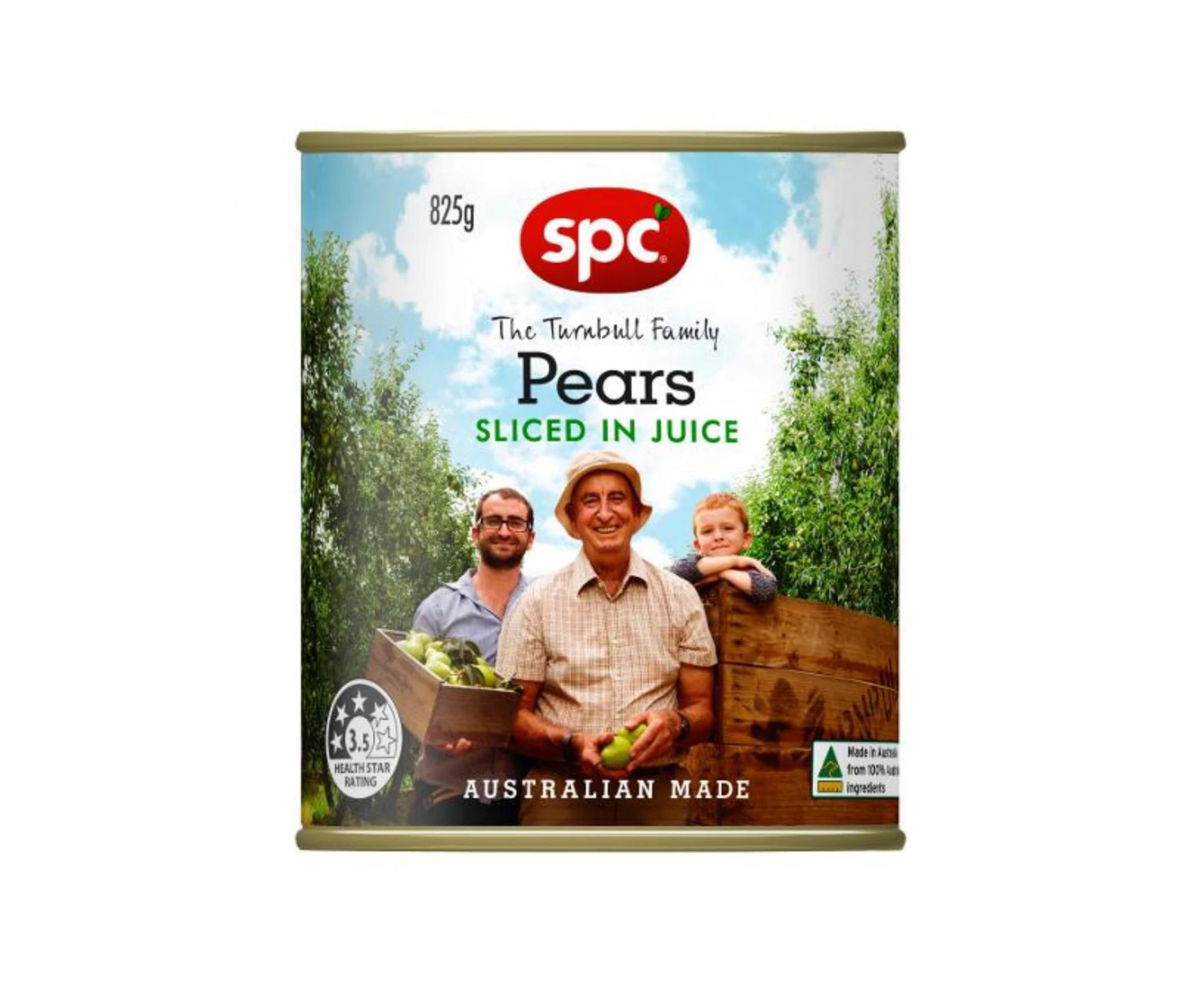 Spc Sliced Pear In Natural Juice 825gm x 1