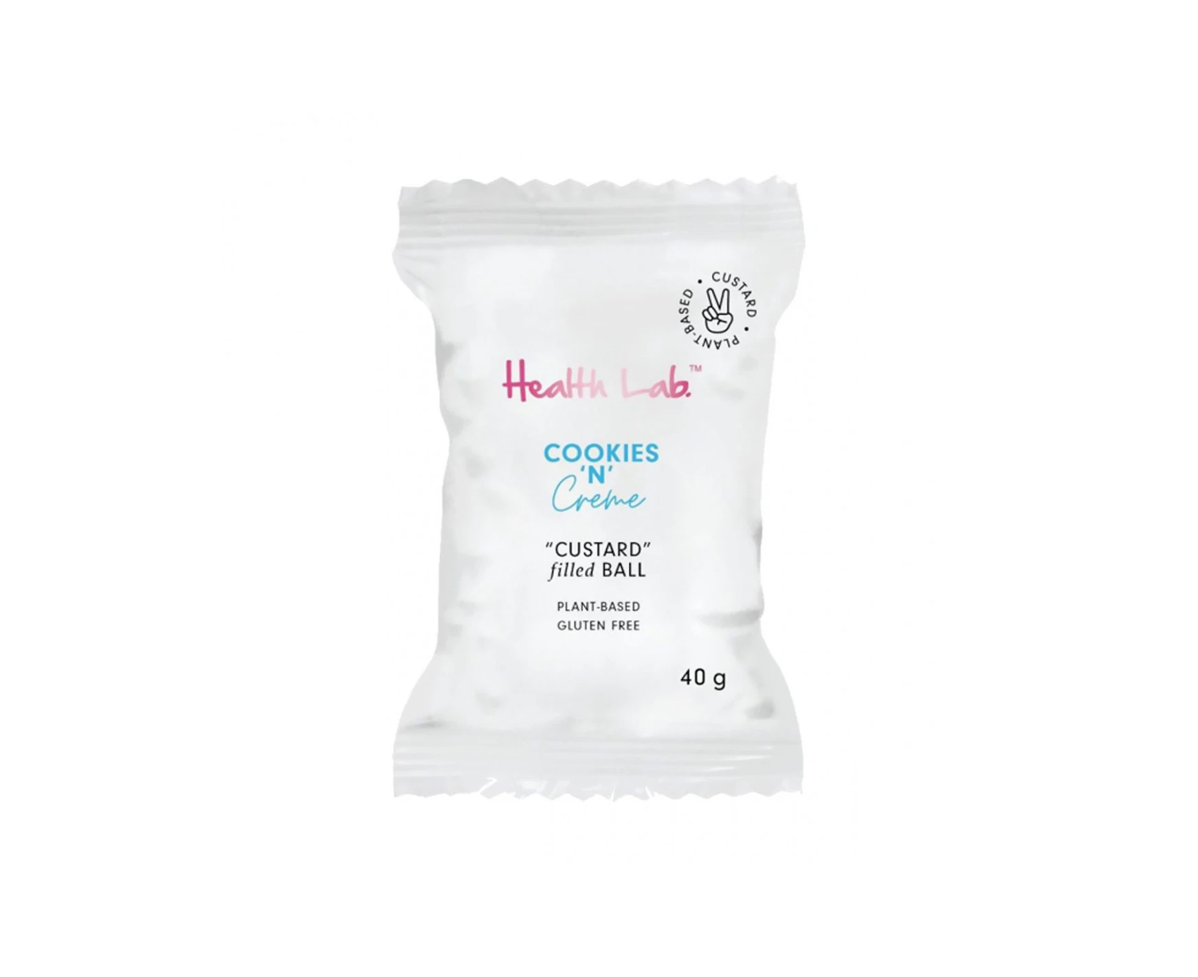 Health Lab Cookies 'n' Cream Custard Filled Ball 40g x 12