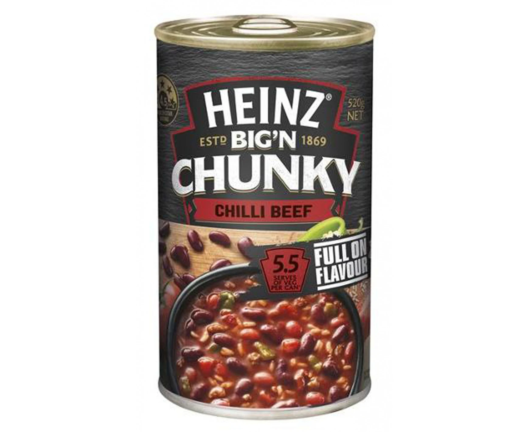 Heinz Soup Chunky Chilli Beef 520gm x 1