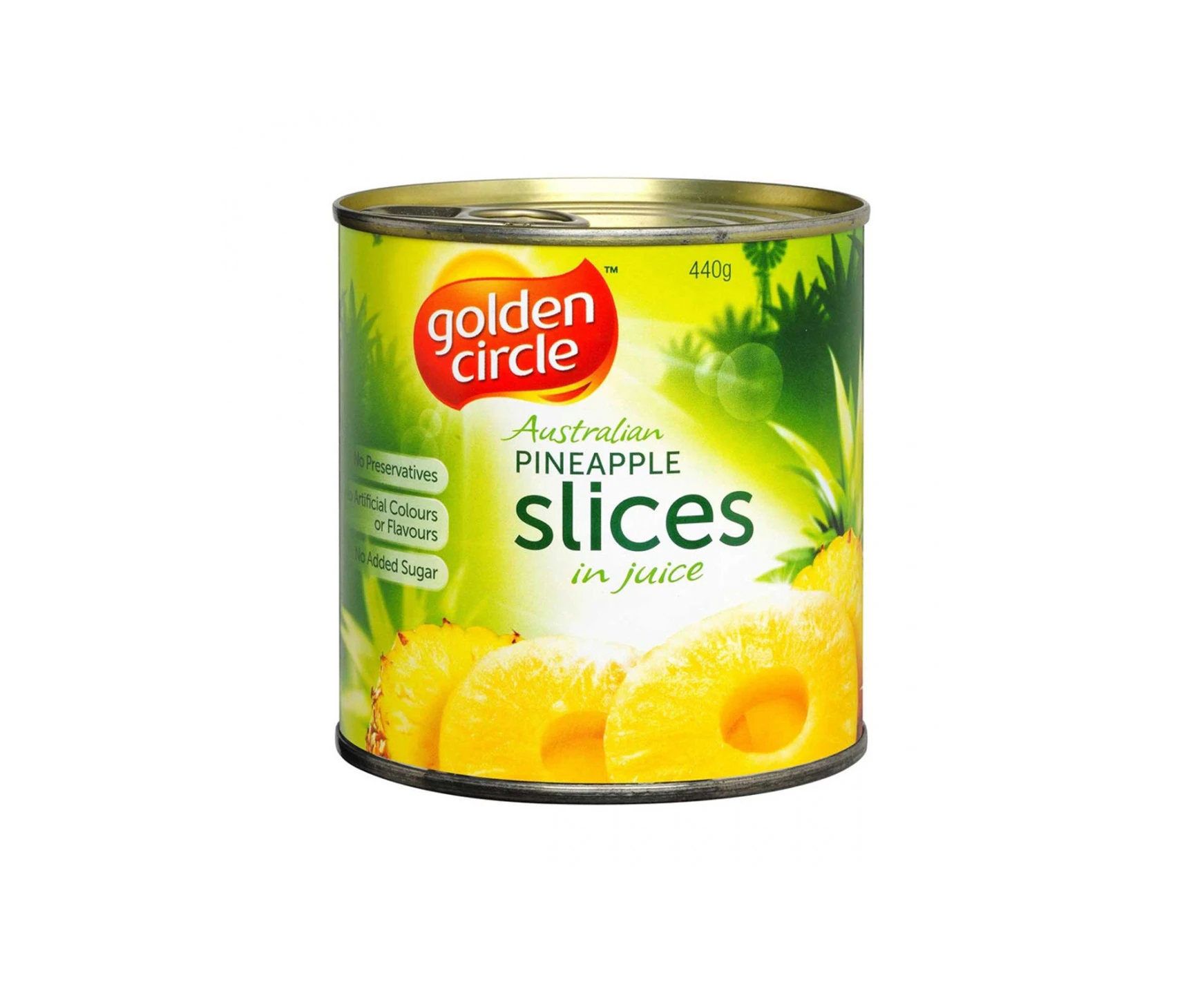 Golden Circle Pineapple Sliced In Juice 440 Gr Can