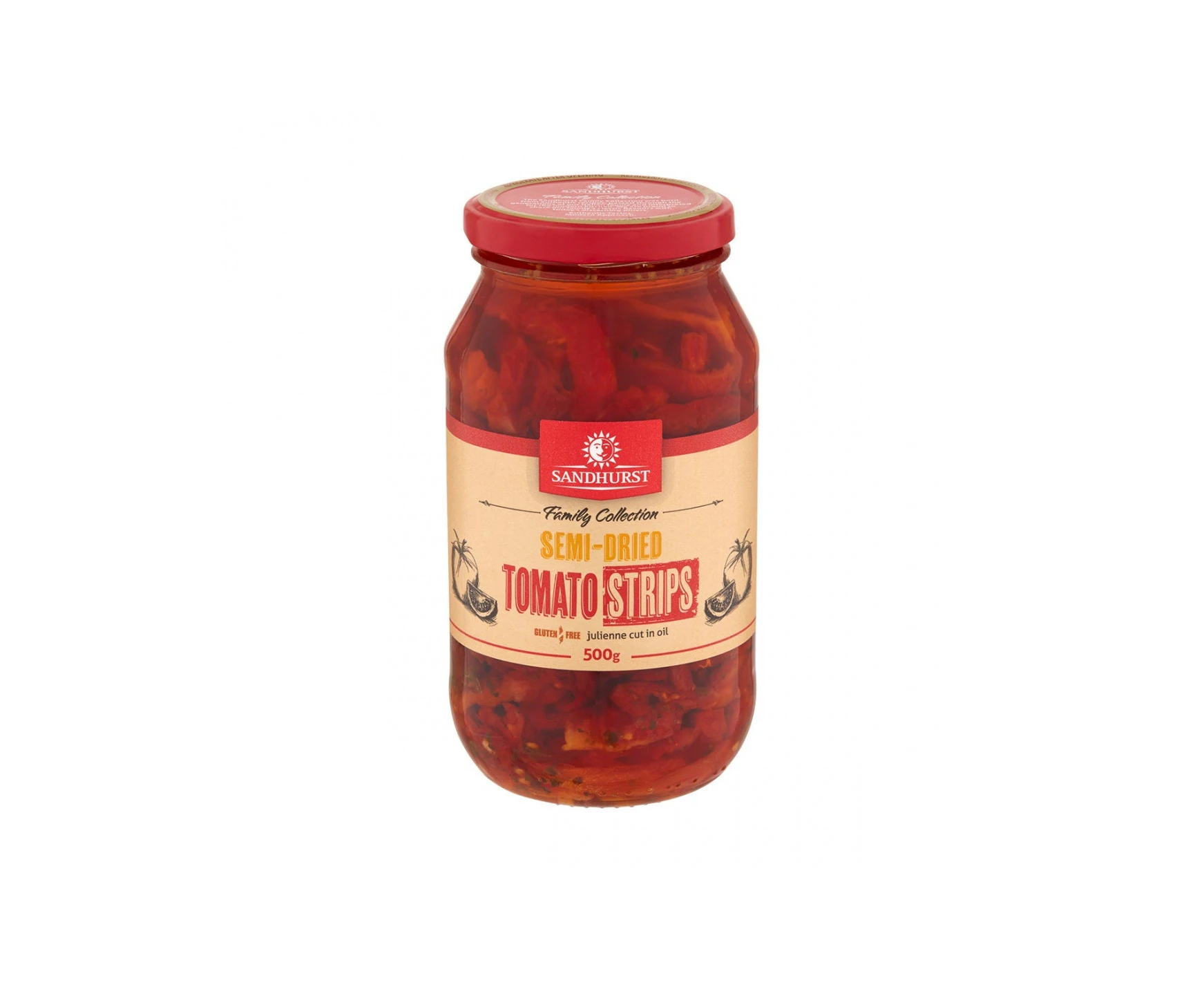 Sandhurst Semi-dried Tomato Strips 500g x 1