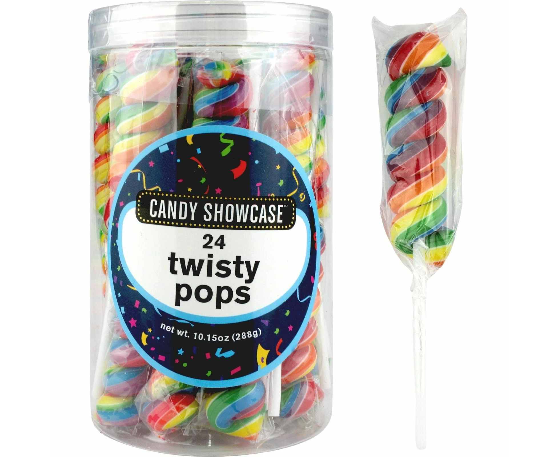 Rainbow Twist Pops (Pack of 24)