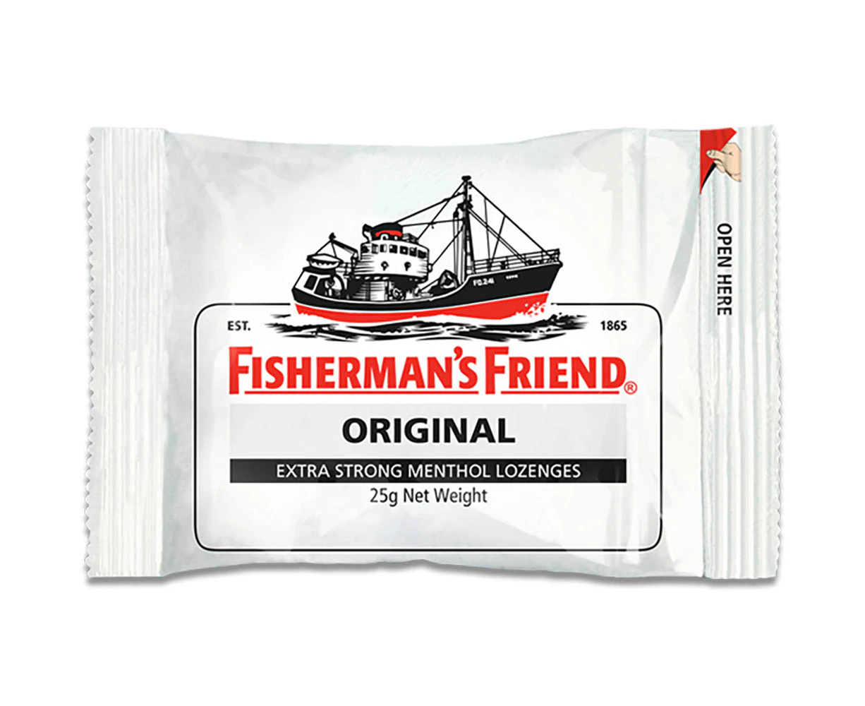 Fishermans Friend Mints Extra Strong Menthol Lozenges Original 25g