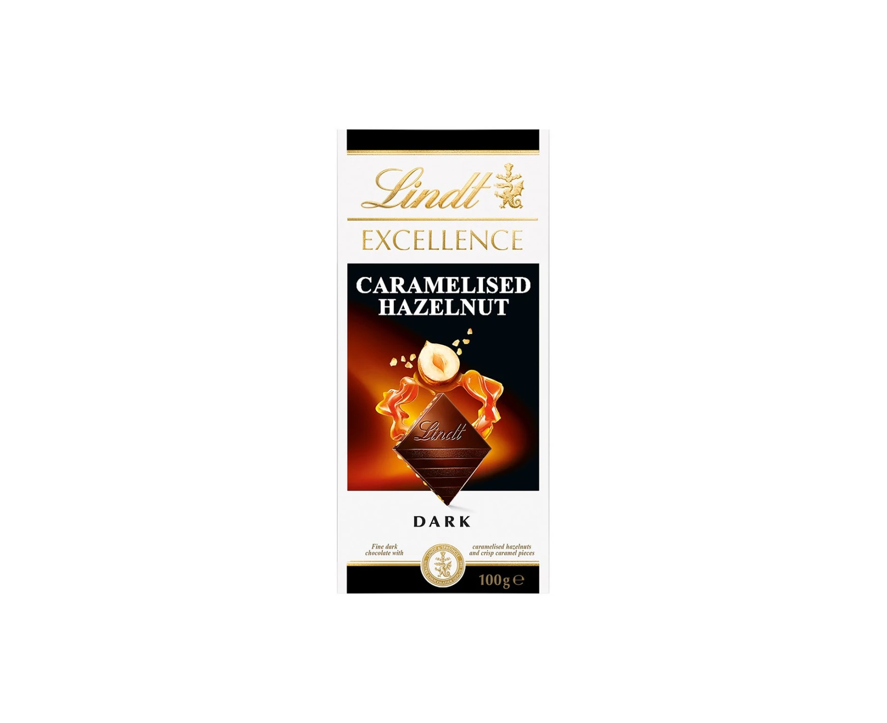 Lindt Excellence Caramelised Hazelnut Dark 100g x 1