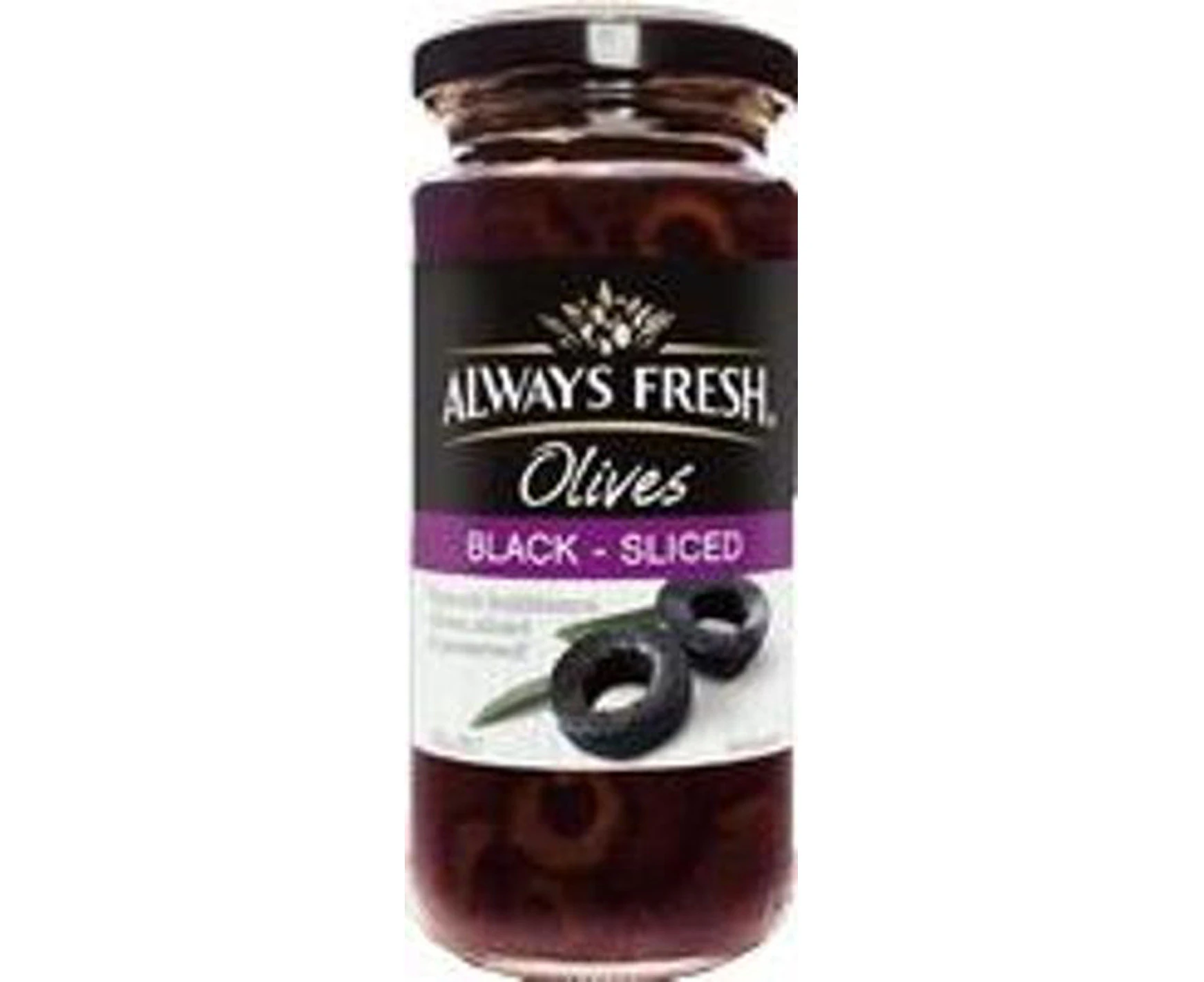 Always Fresh Sliced Black Spanish Olives 235gm x 1