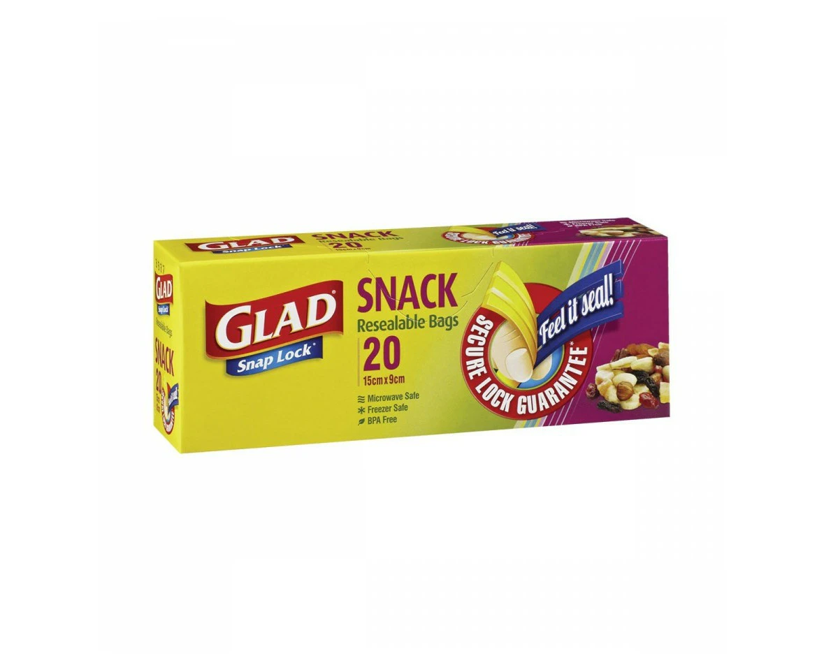 Glad Snaplock Snack 20's x 1