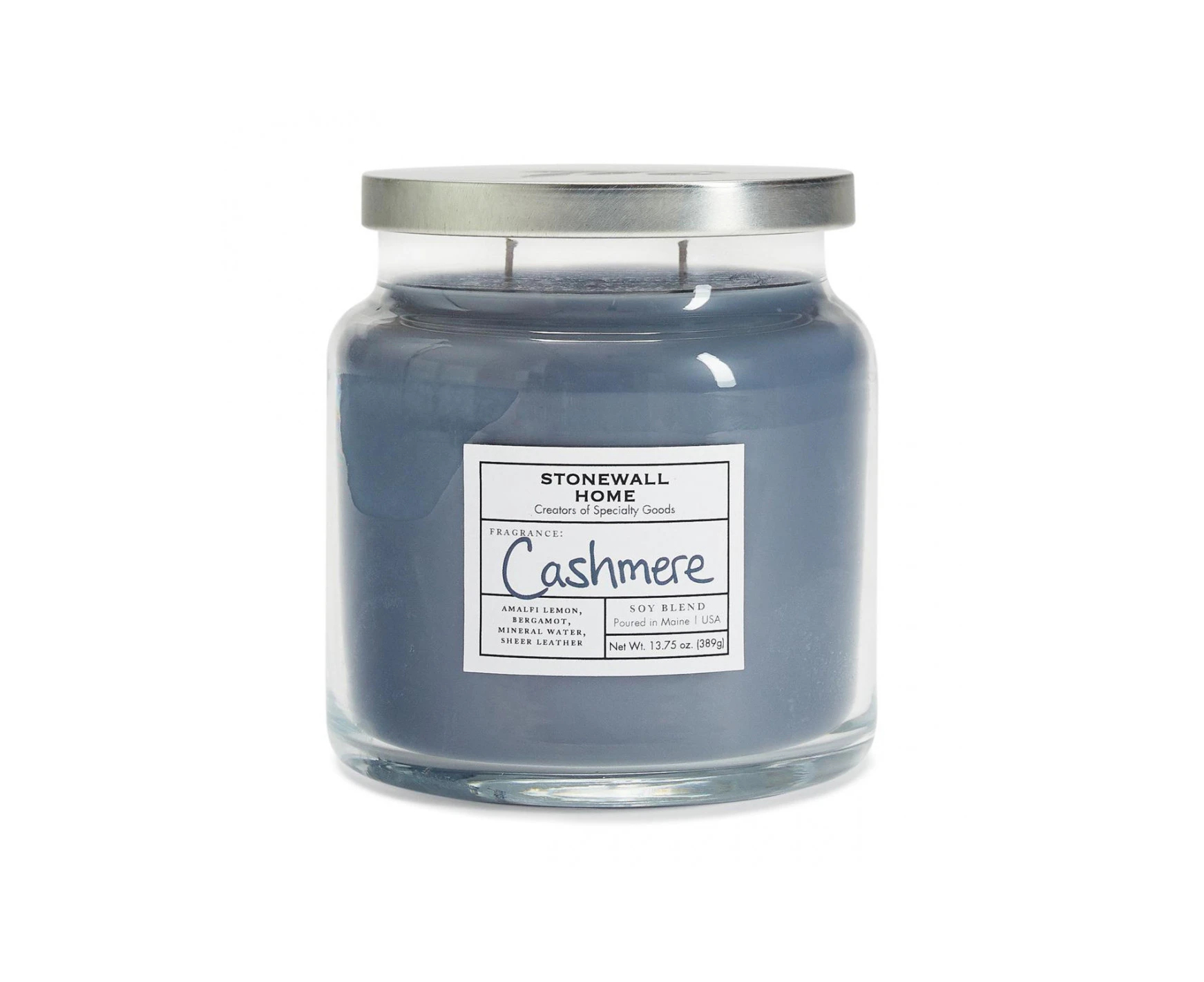 Stonewall Kitchen Cashmere Medium Apothecary Candle x 1