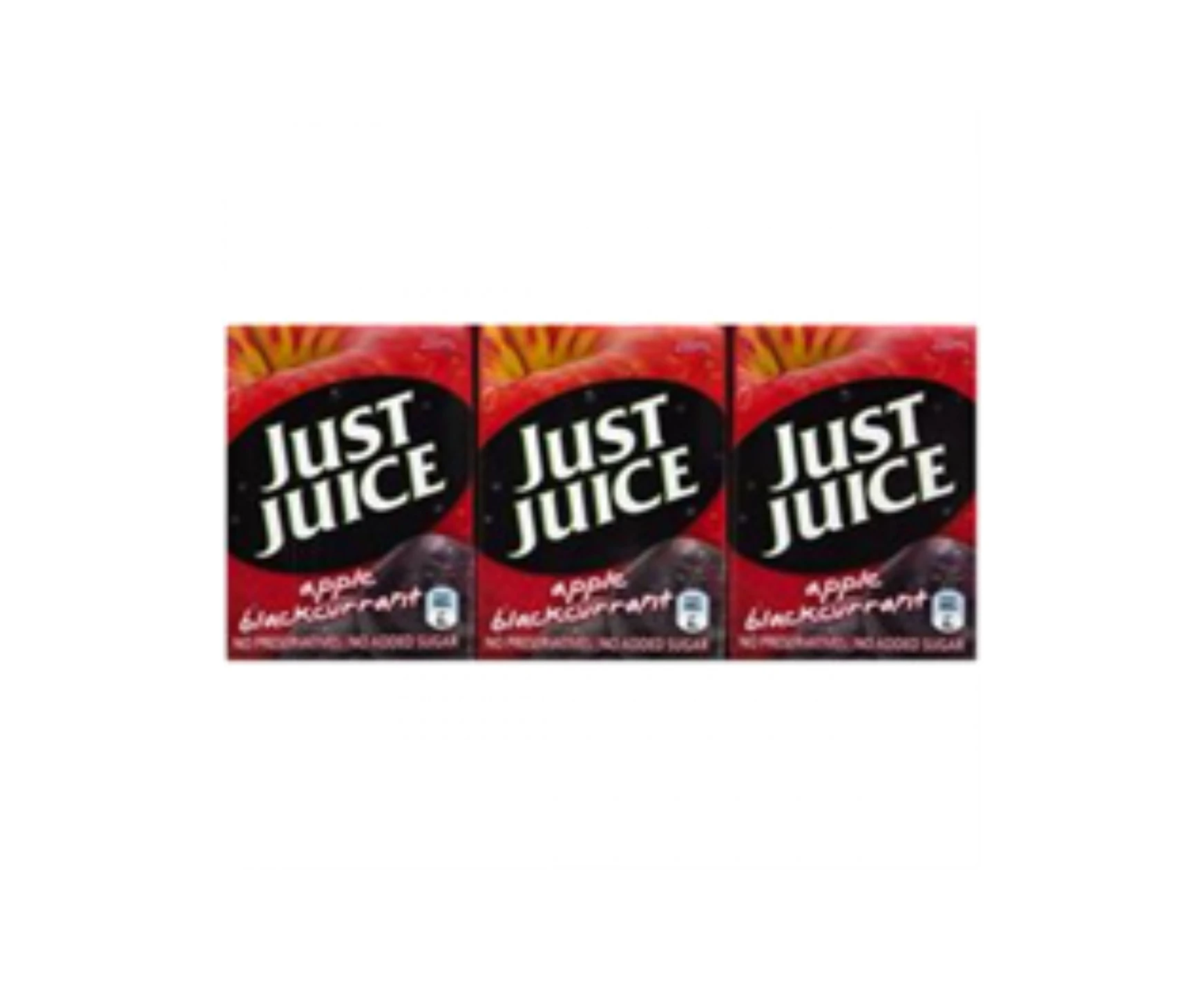 Just Juice Juice Apple & Blackcurrant 100% Tetra 24 X 200ml Carton