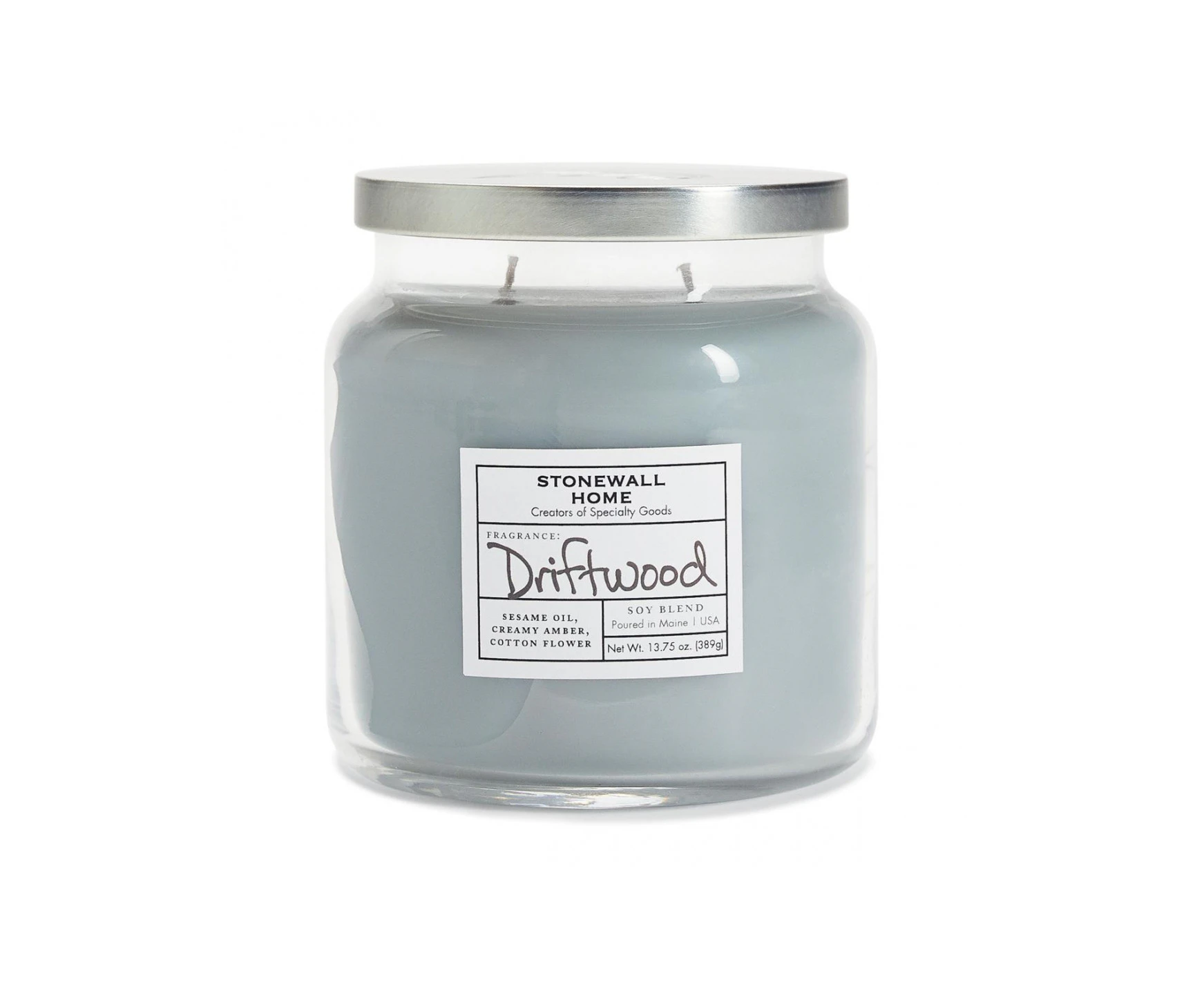 Stonewall Kitchen Driftwood Medium Apothecary Candle x 1