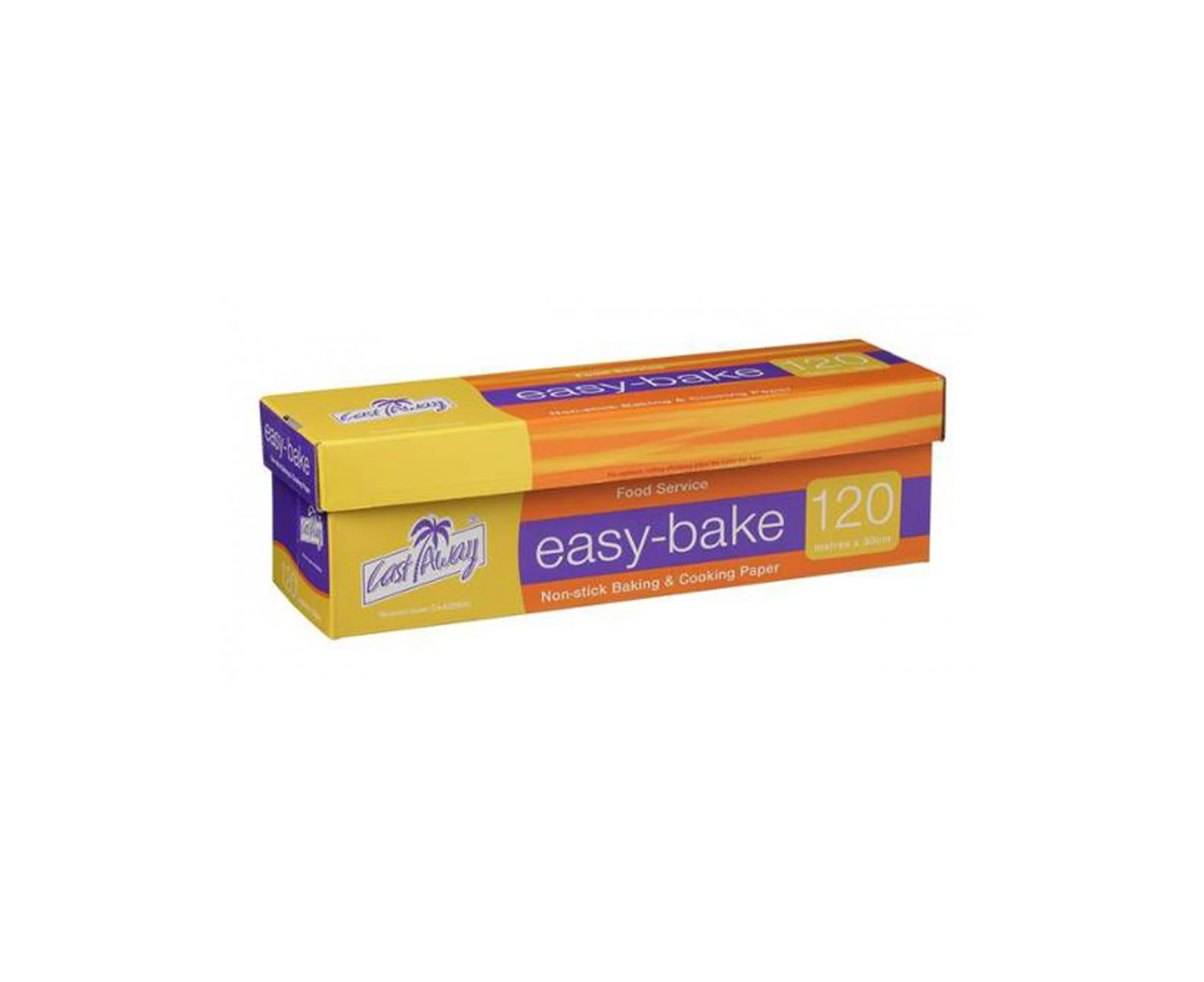 Castaway Easy-Bake Non-Stick Baking and Cooking Paper Small - 120M X 30Cm Single Roll