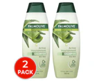 2 x Palmolive Naturals Active Nourishment Shampoo 350mL - Aloe Vera Paraben Free