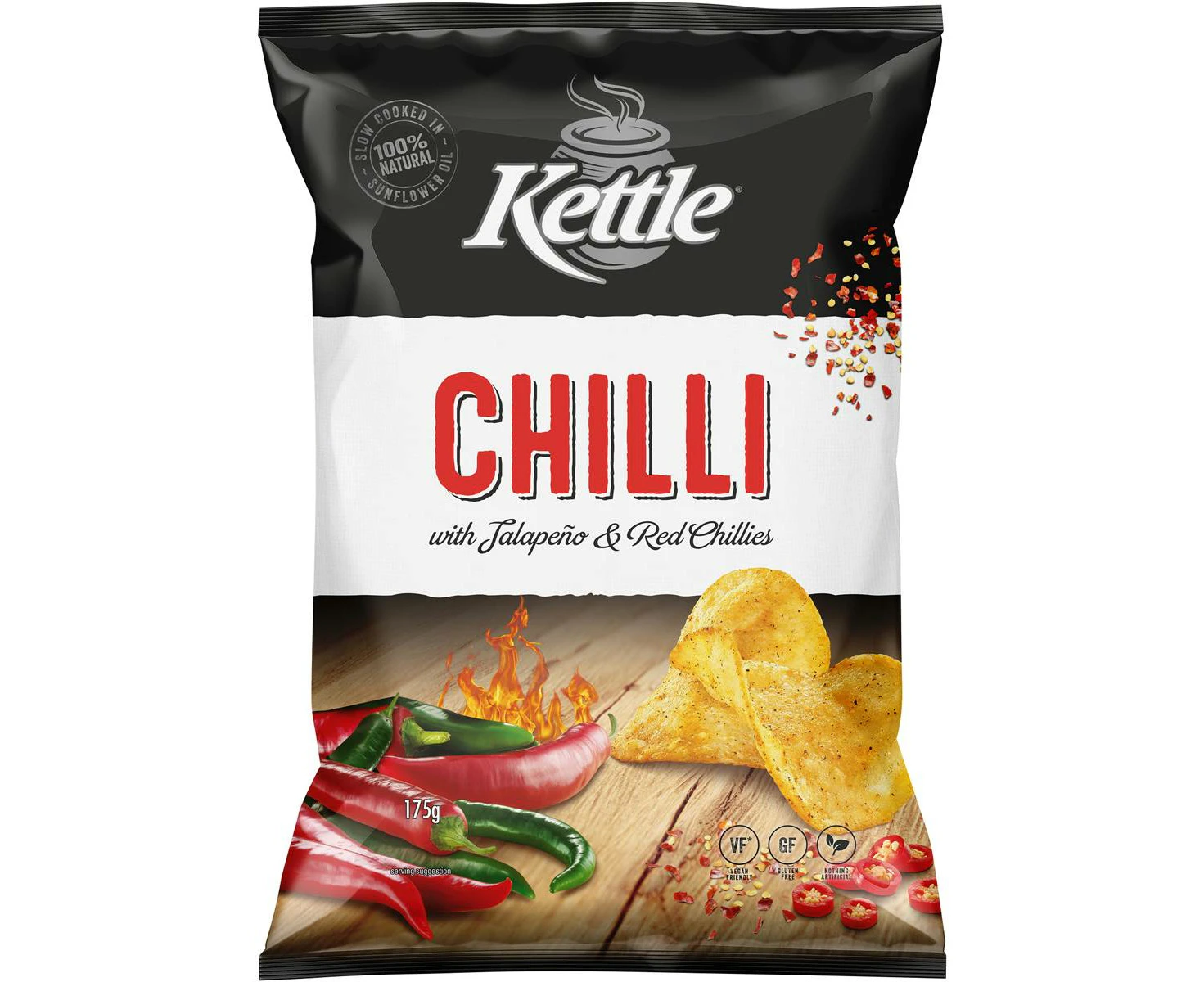 Kettle Chilli Potato Chips Pack 175g