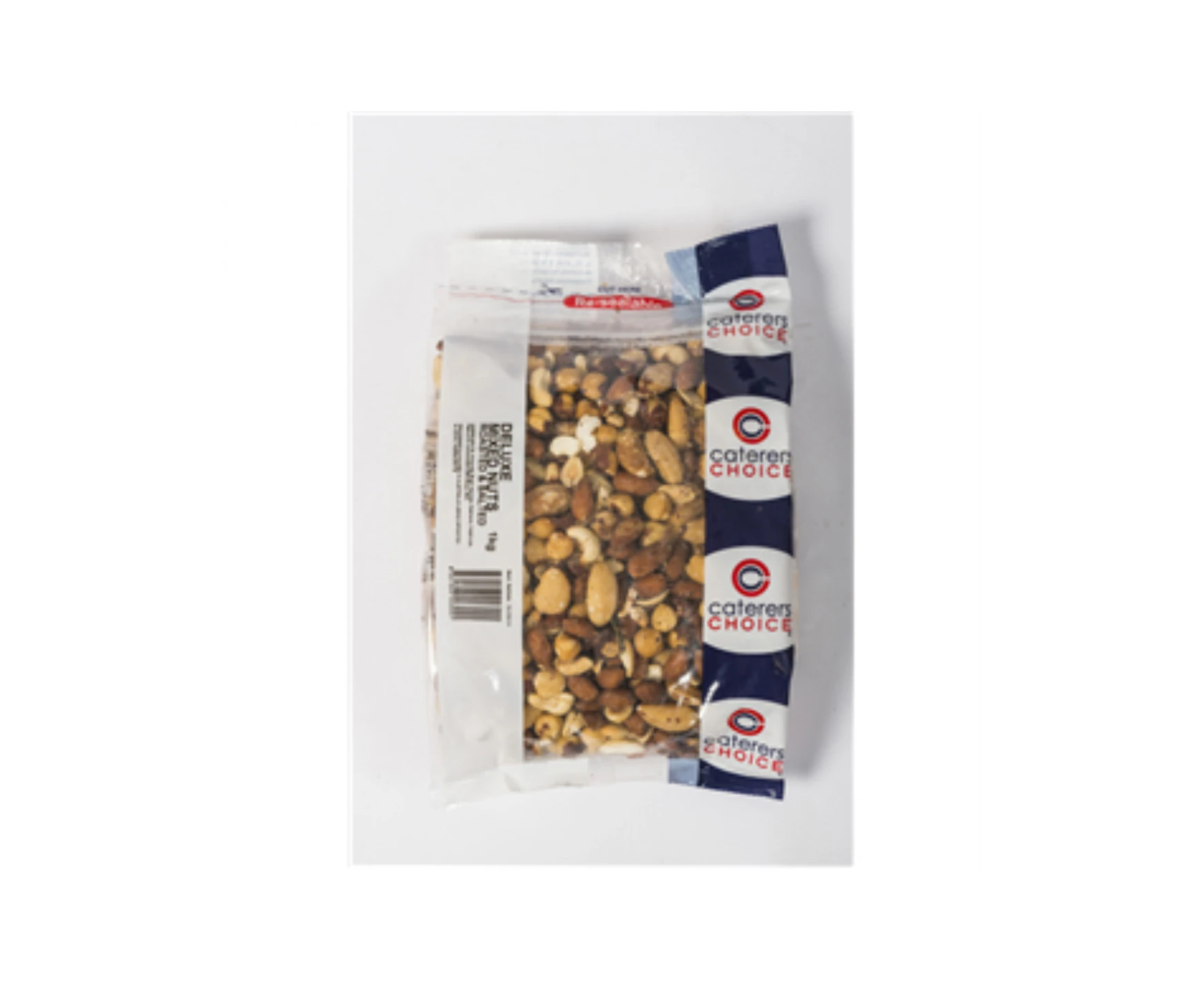 Caterers Choice Mixed Nuts Deluxe W/out Peanuts Roasted & Salted 1 Kg Packet