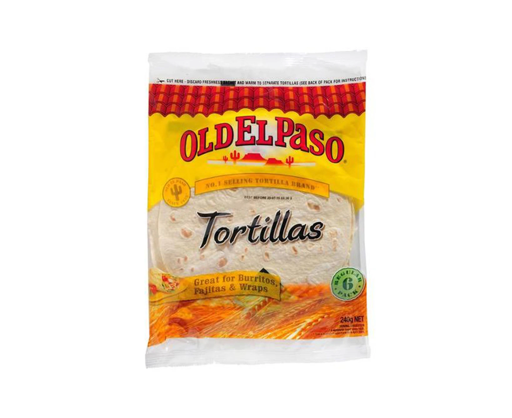 Old El Paso Burrito Tortillas 6pk x 1