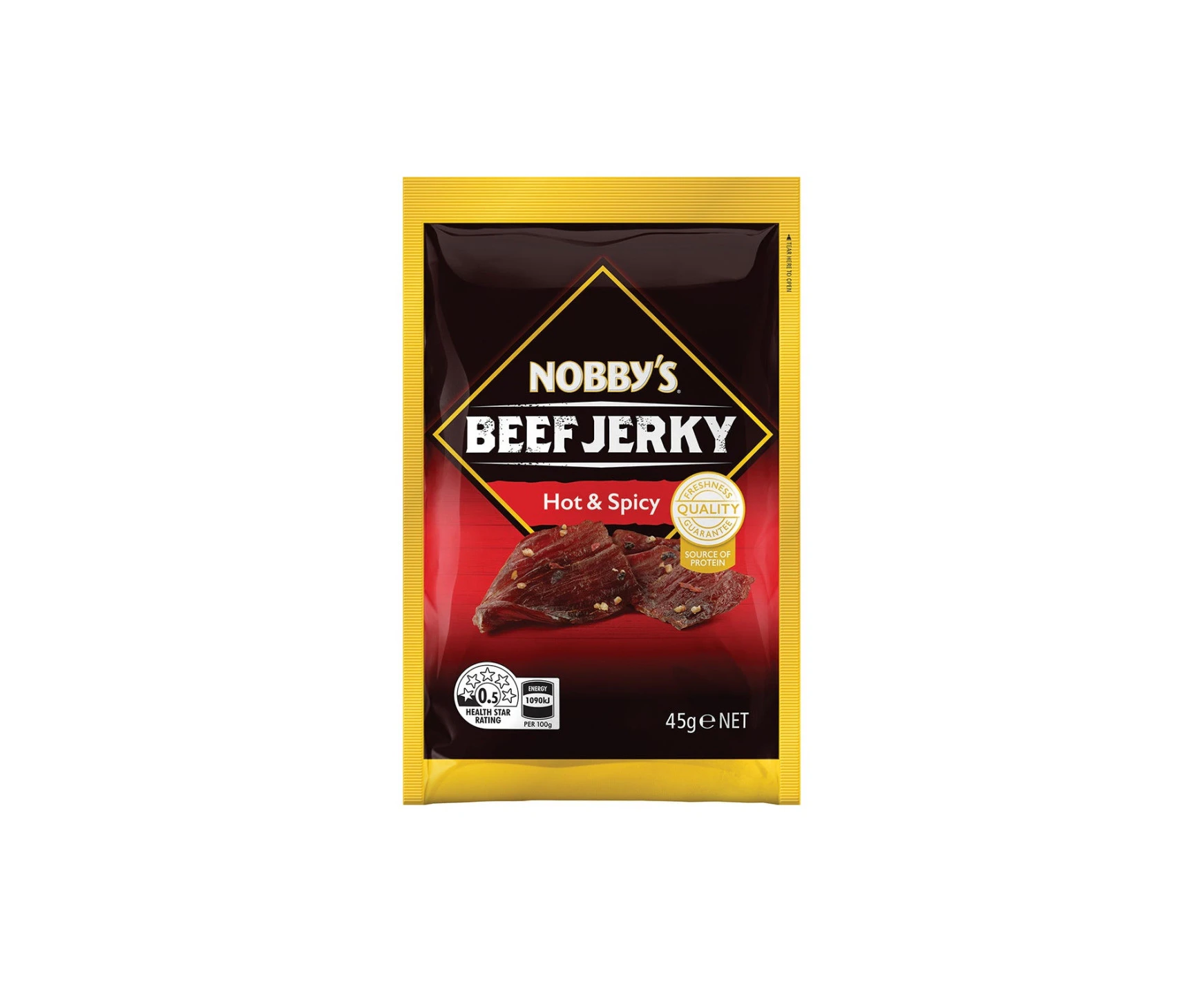 Nobby's Beef Jerky Hot And Spicy 45g x 10