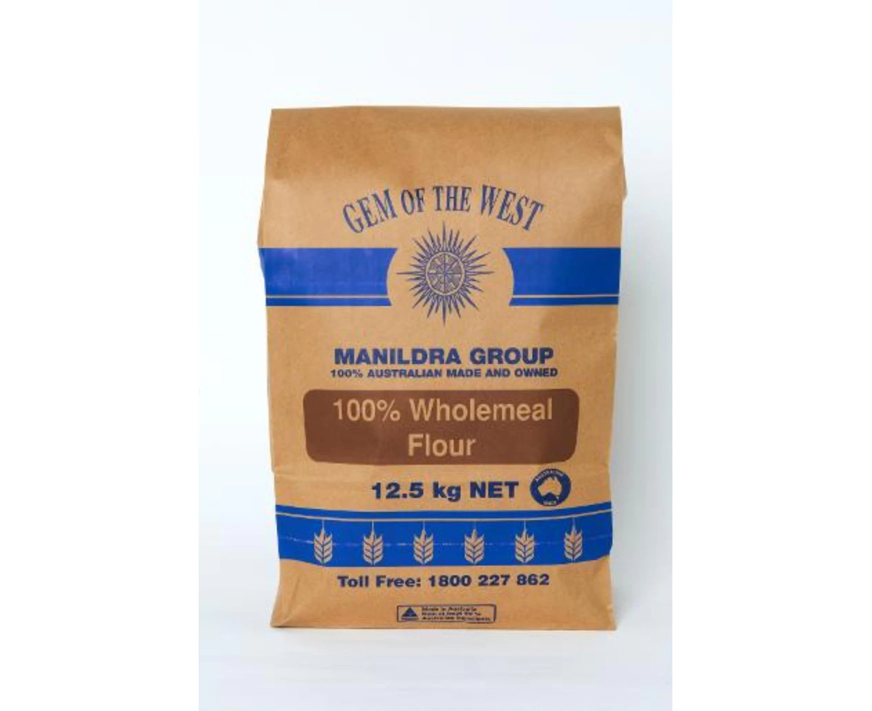 Gem Of The West 100% Wholemeal Flour 12.5kg x 1