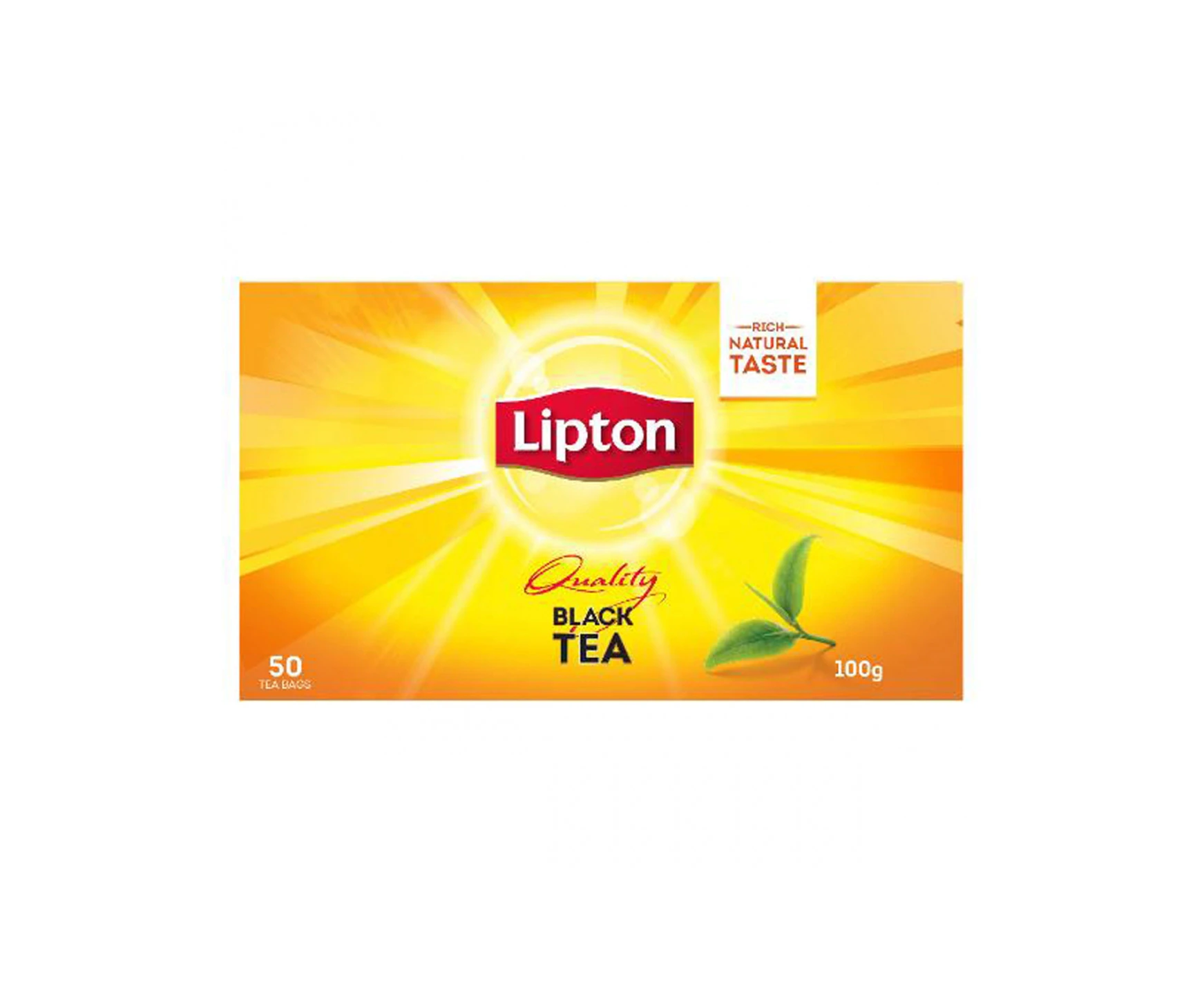 Lipton Tea Bags Quality Black 100gm 50 Pack x 1