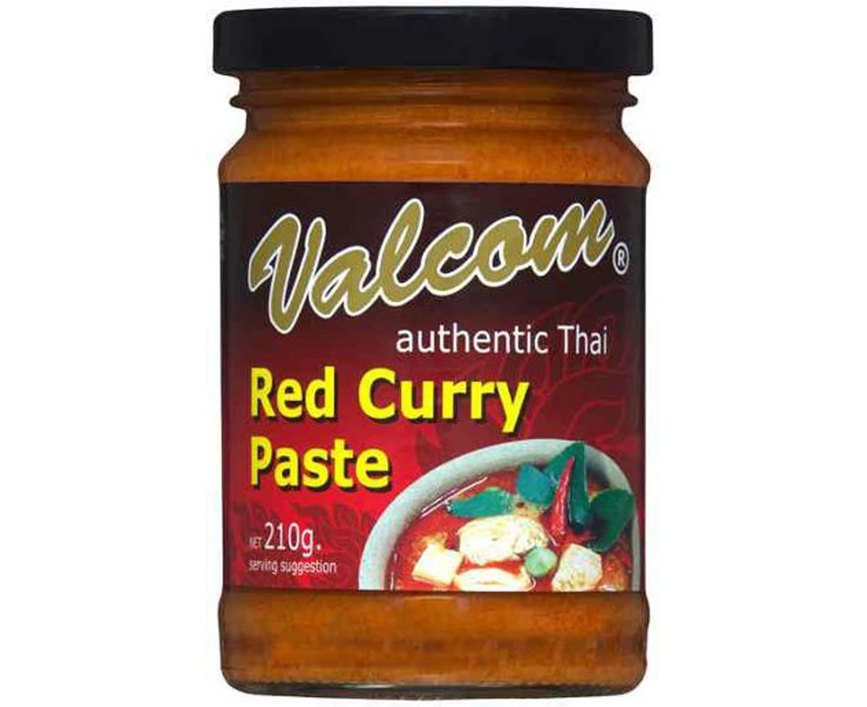 Valcom Red Curry Paste 210gm x 1