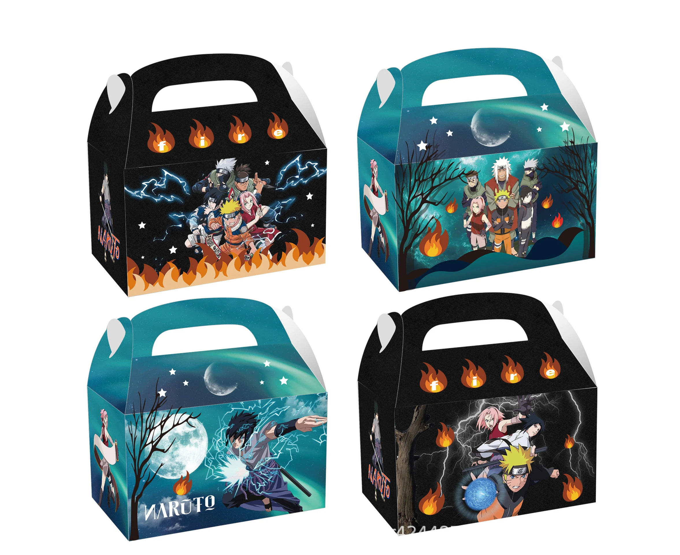 Naruto Loot Box Bag Candy Favour Box Party Decorations Supplies 12PC