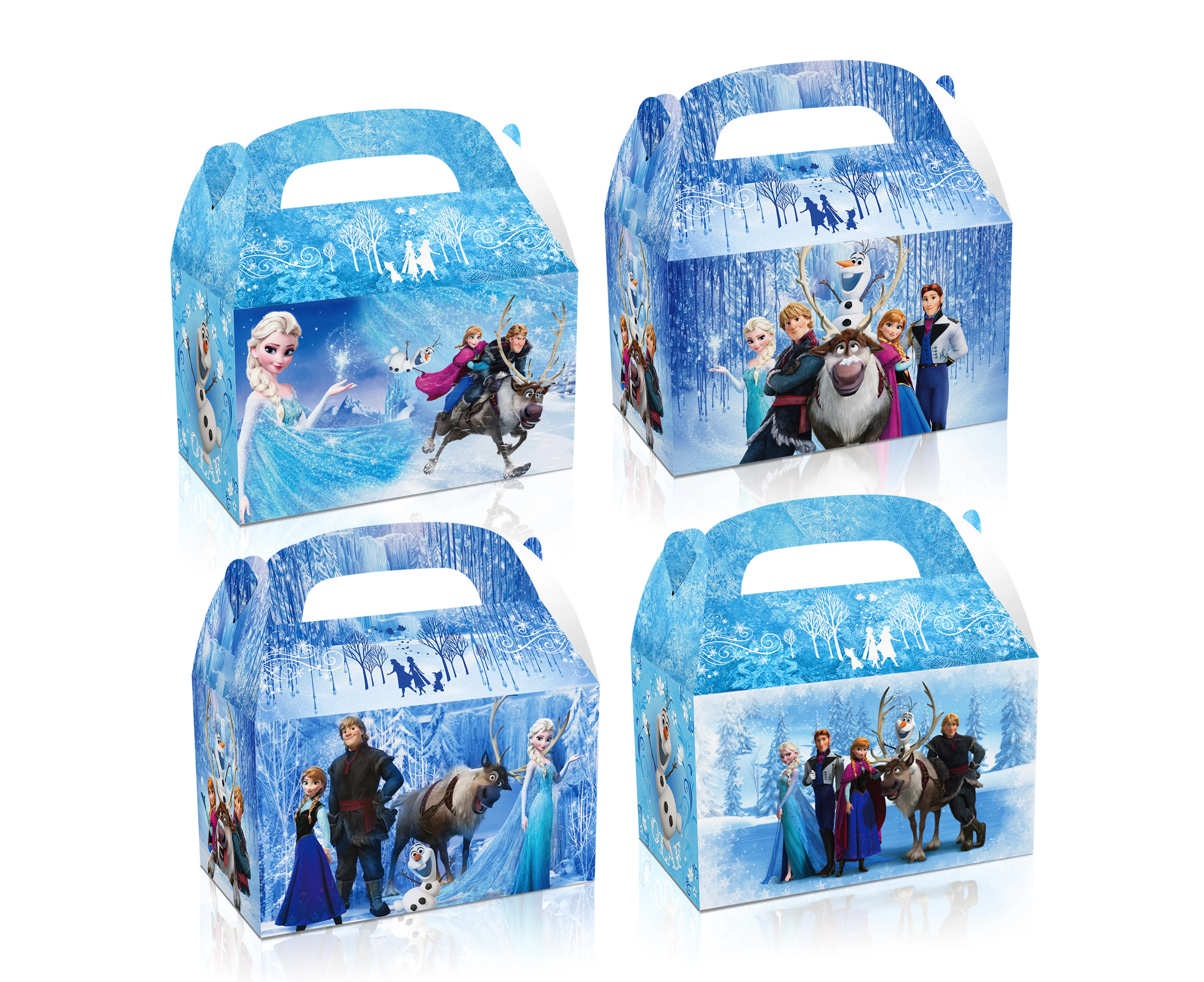 Frozen Loot Box Bag Candy Favour Box Party Decorations Supplies 12PC