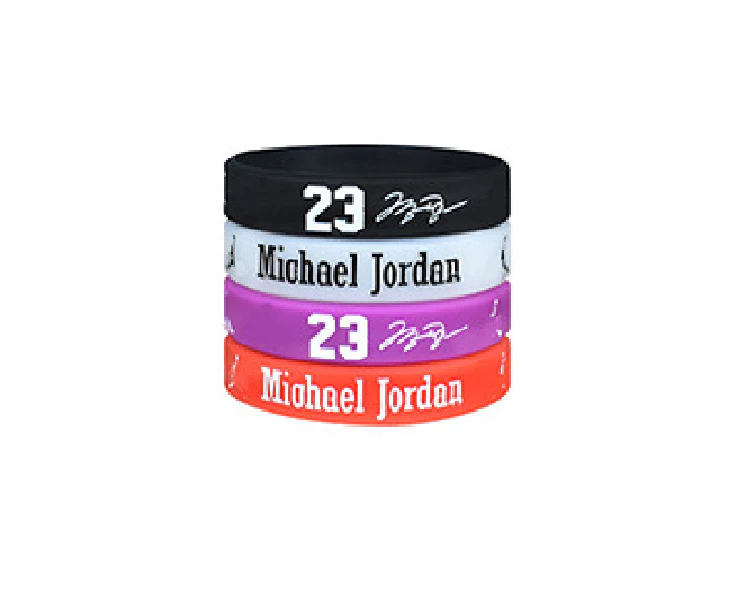 4PC Michael Jordan Chicago Bulls #23 Wristbands Basketball Bracelet