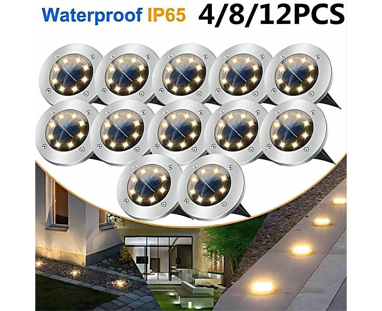 LED Solar Ground Lights Outdoor IP68 Garden Solar Lamps