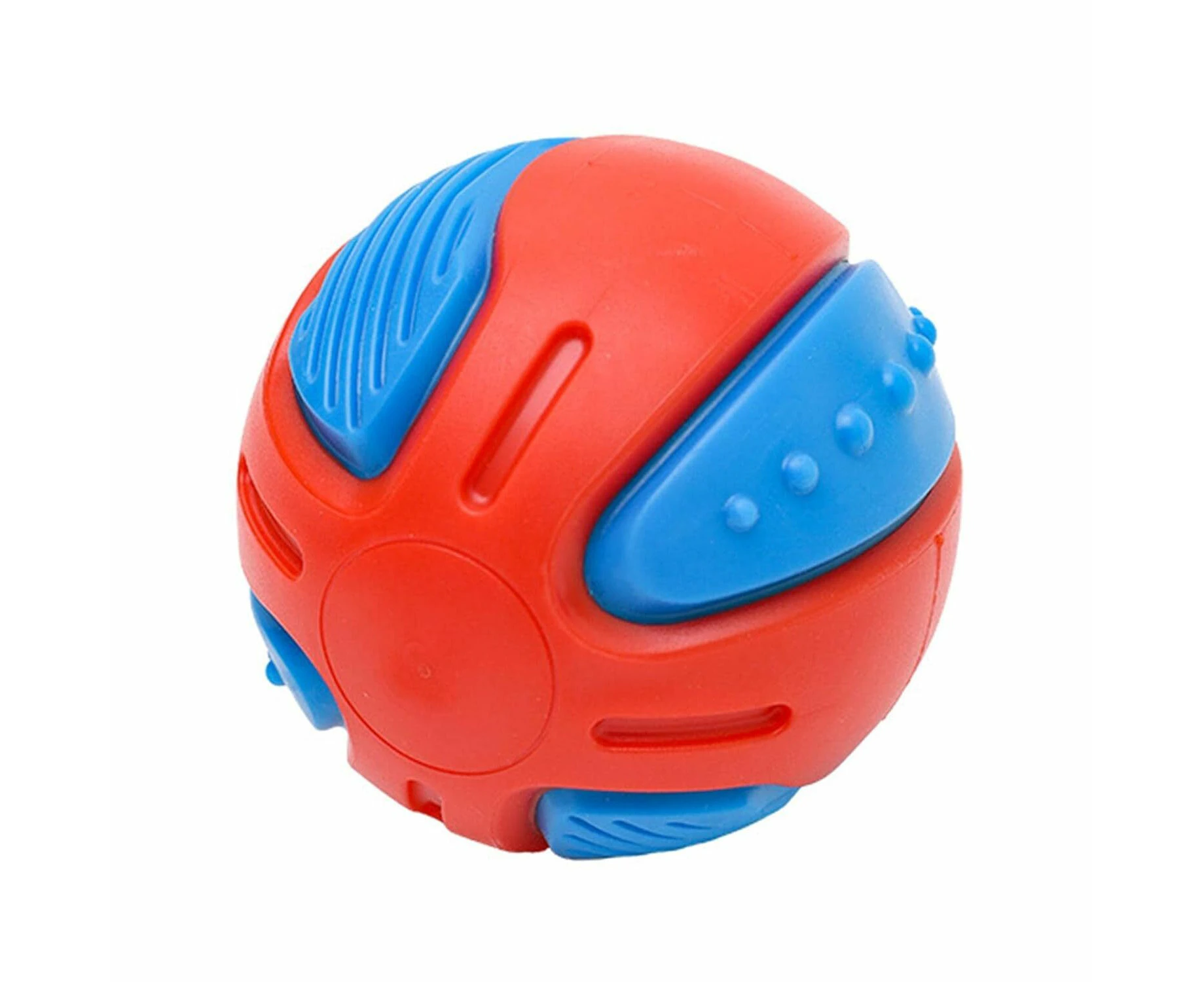 1x Dog Squeaky Ball Fun Training Indestructible Tooth Cleaning Puppy 8cm