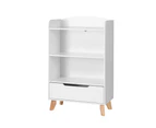 Keezi Kids Bookshelf 3 Tiers Storage Children Bookcase Toys Organiser Drawer