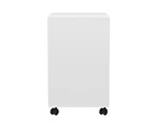 Artiss 5-Drawer Filing Cabinet Mobile Rolling Storage Cabinet Chest of Drawers Stand White