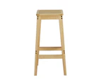 Artiss Set of 2 Wooden Bar Stools