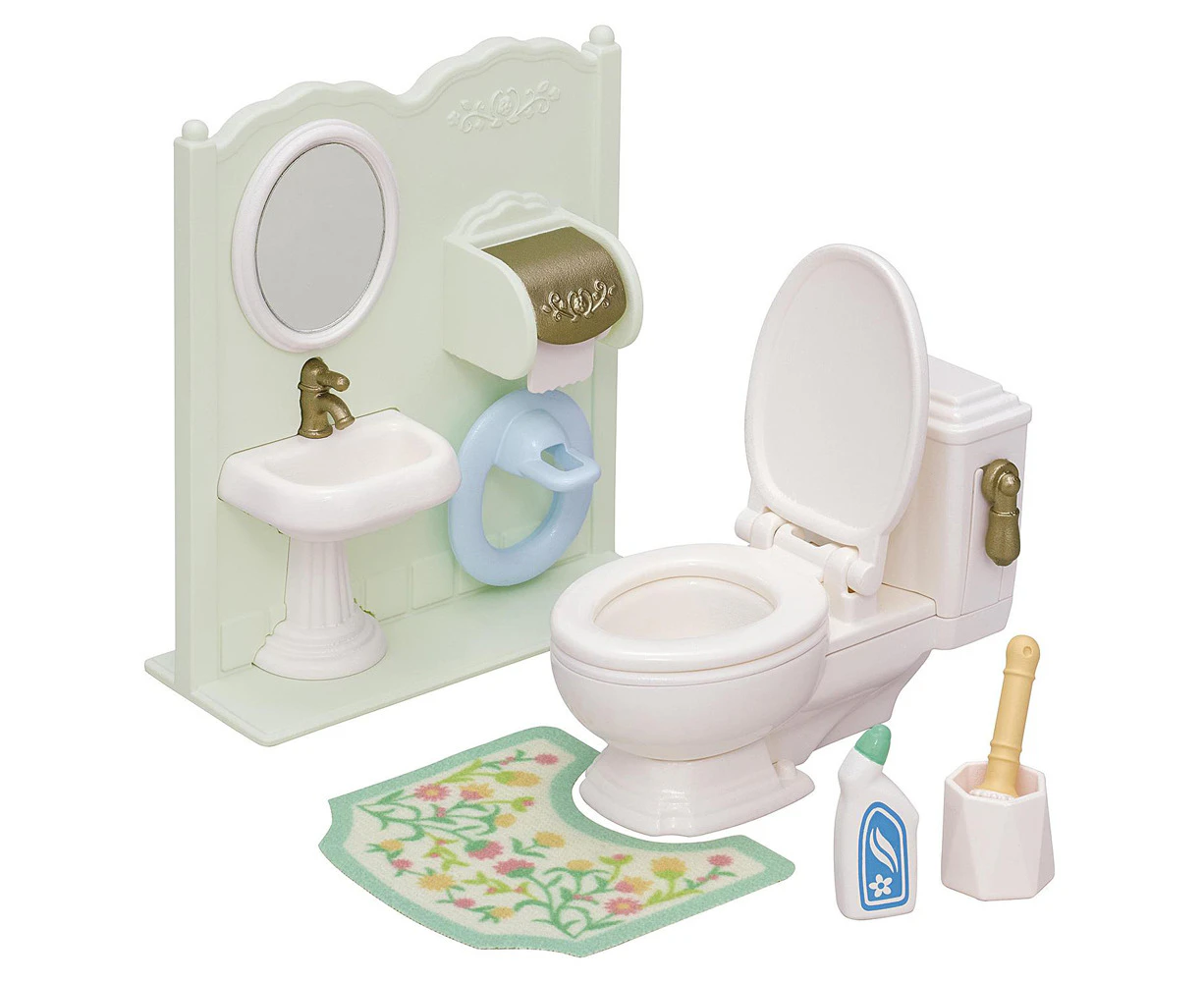 Sylvanian Families Toilet/Potty Kids Dollhouse/Miniature Furniture Play Toy 3+